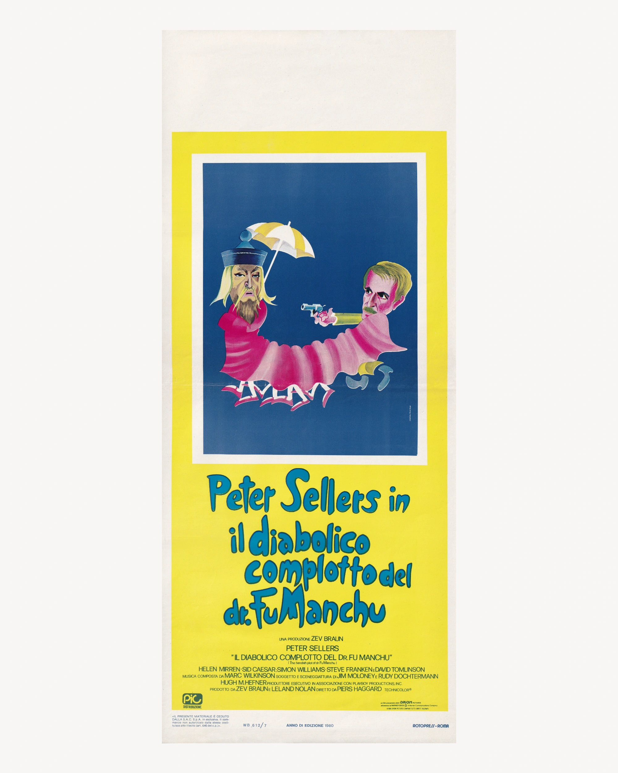 Peter Sellers in “Il Diabolico complotto del dr. FuManchu” Cinema Posters Props!