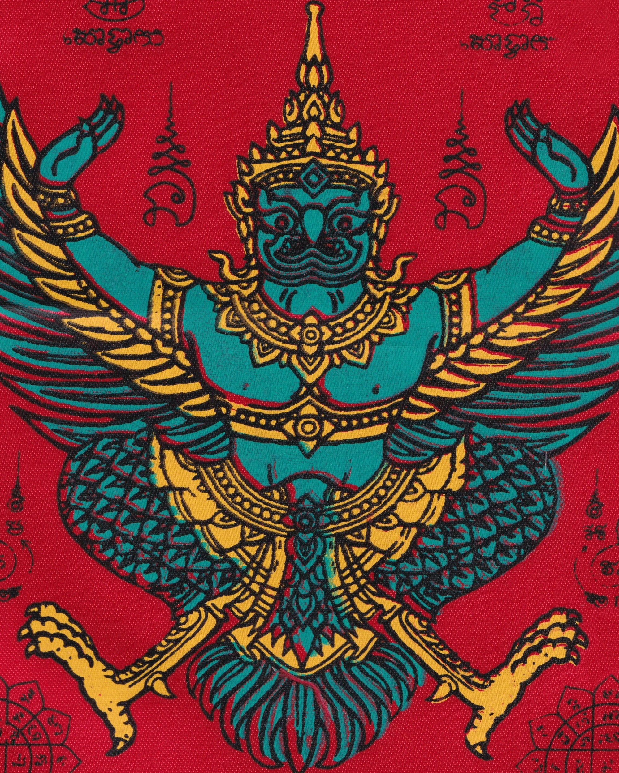 Pha Yant “Garuda” red Pha Yant Props!