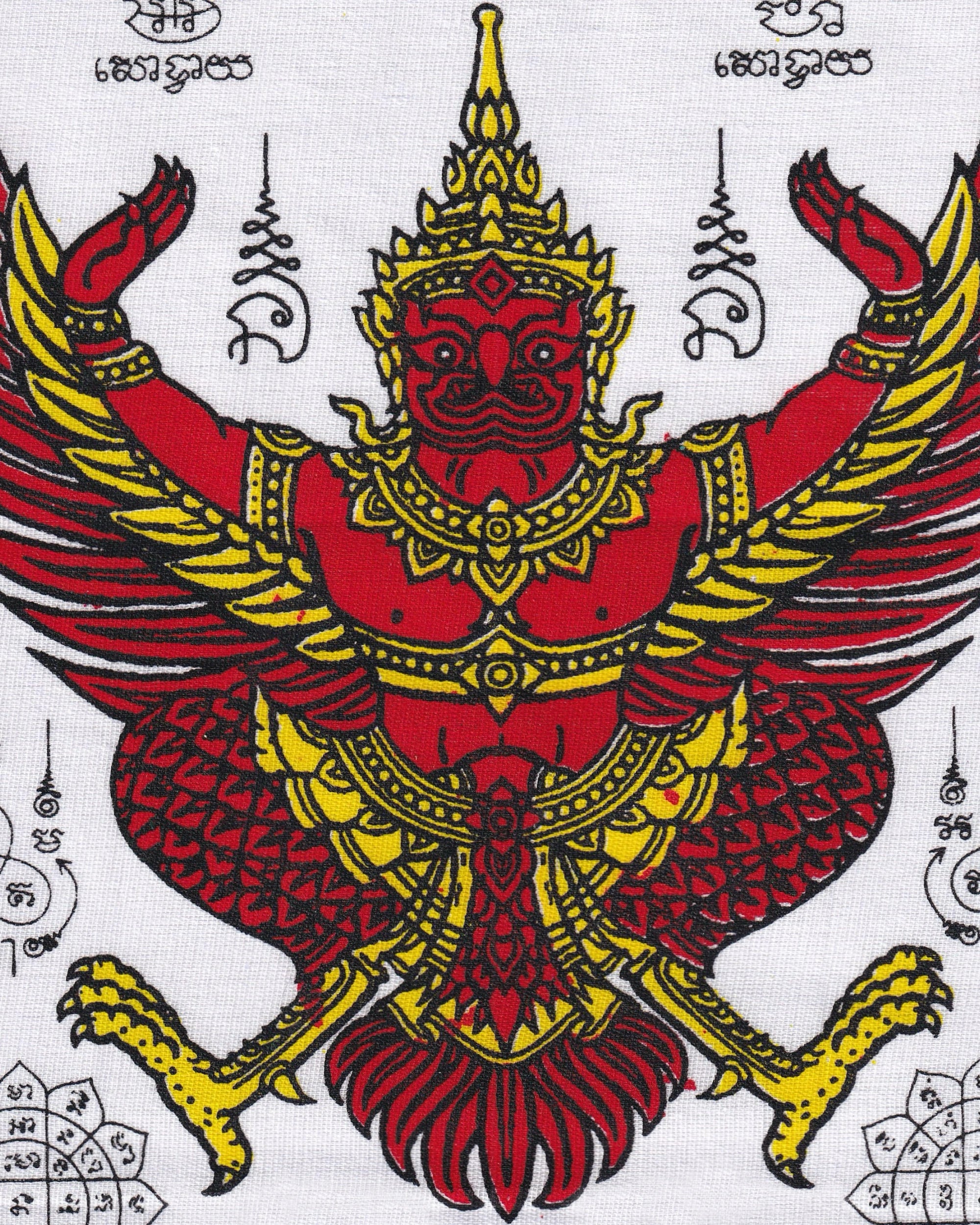 Pha Yant “Garuda” white/red Pha Yant Props!