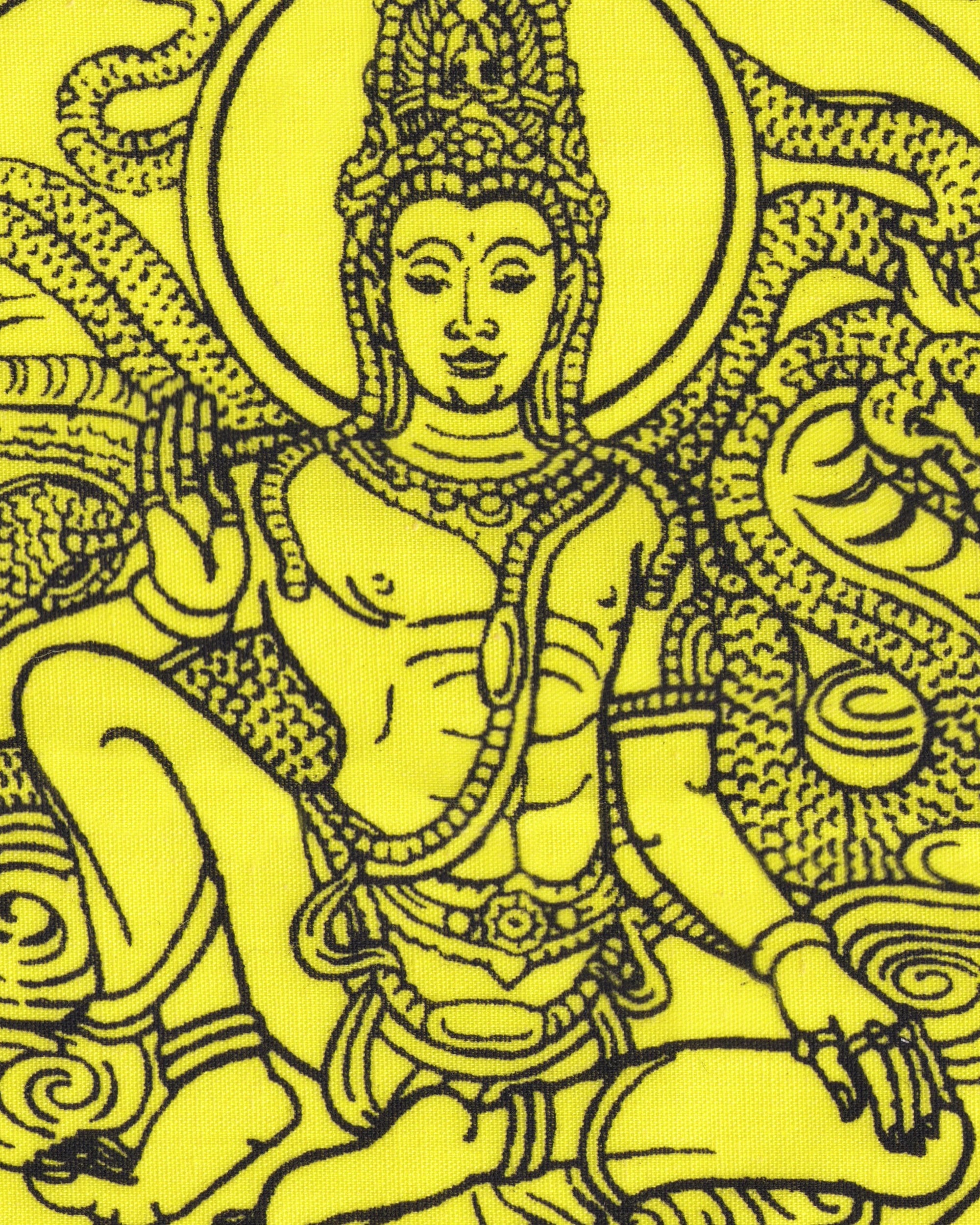 Pha Yant “Jatukam Ramathep” yellow/black Pha Yant Props!