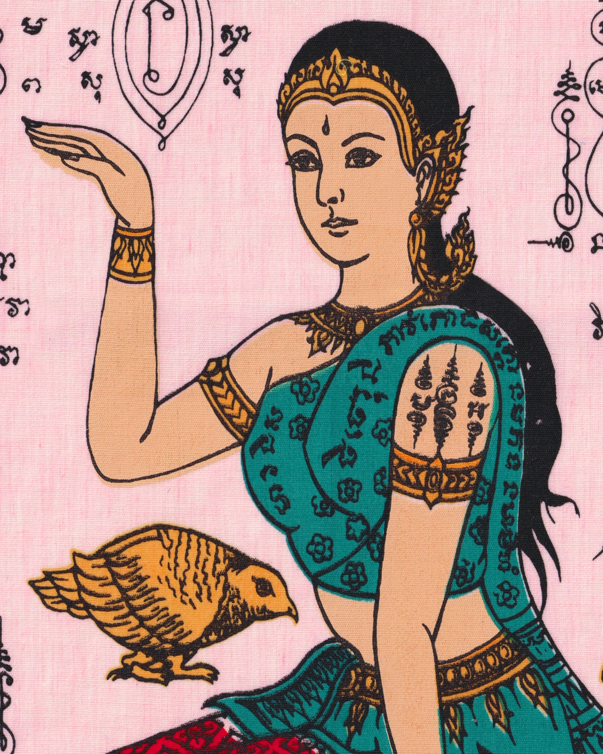 Pha Yant “Nang Kwak” pink Pha Yant Props!