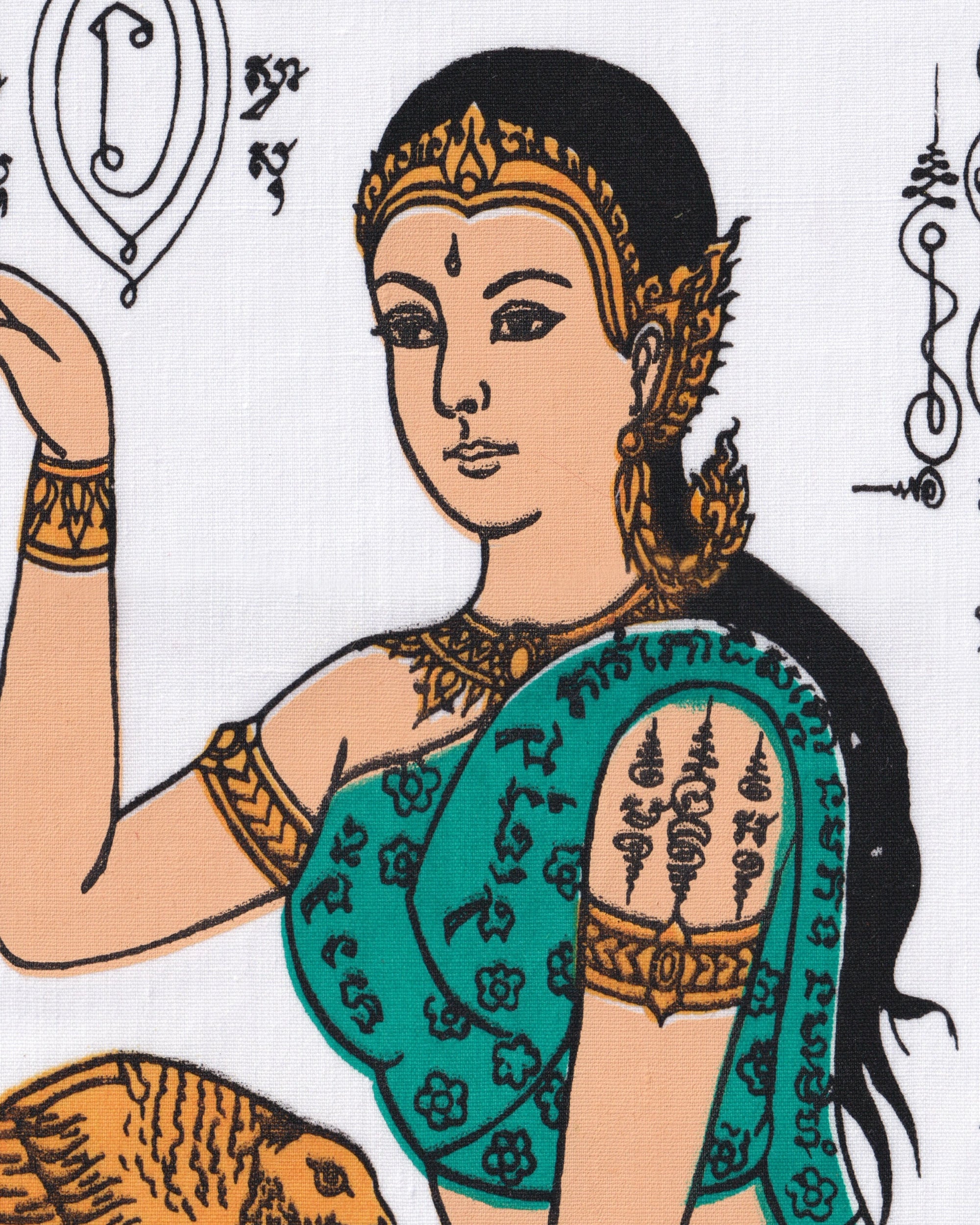 Pha Yant “Nang Kwak” white Pha Yant Props!