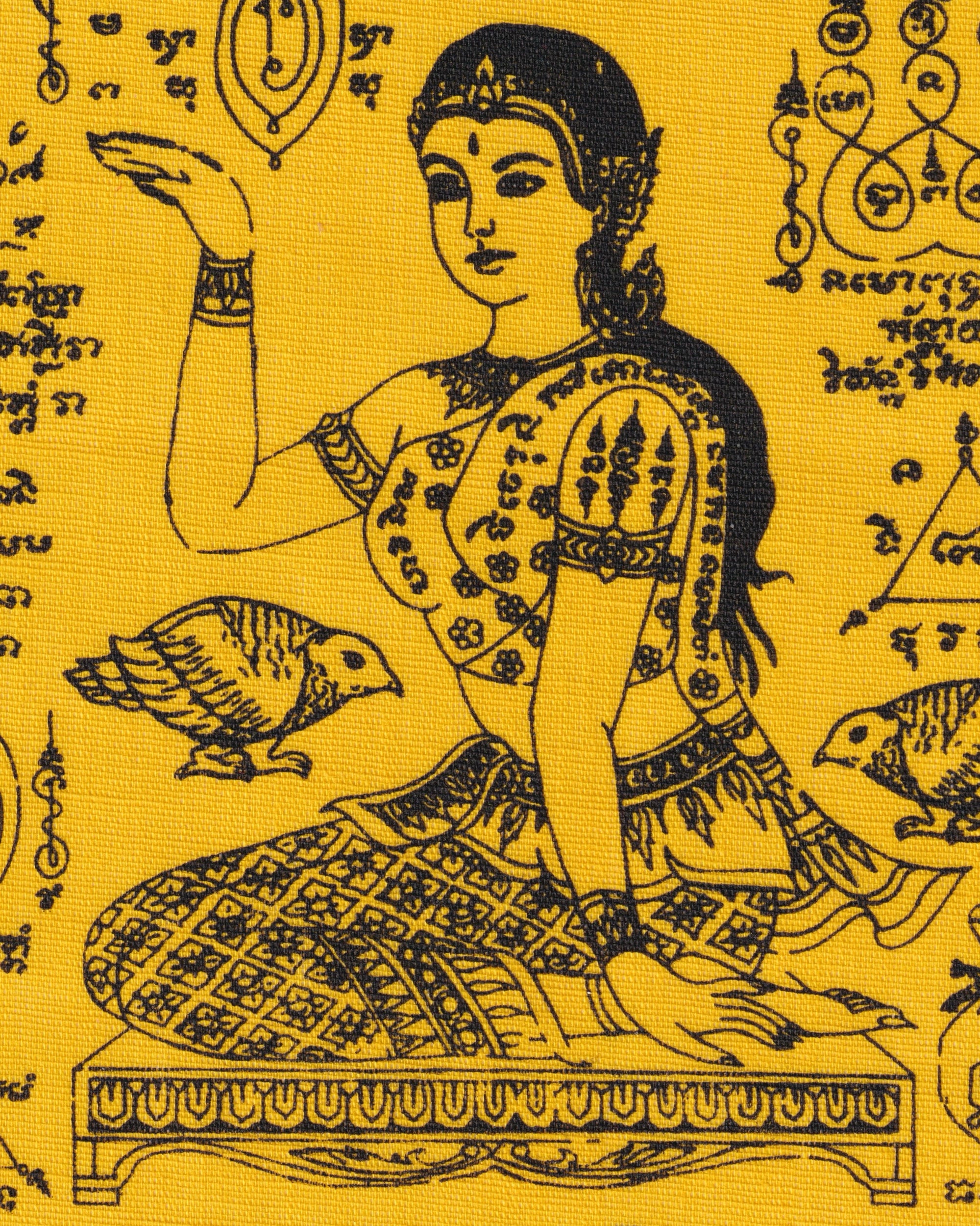 Pha Yant “Nang Kwak” yellow Pha Yant Props!