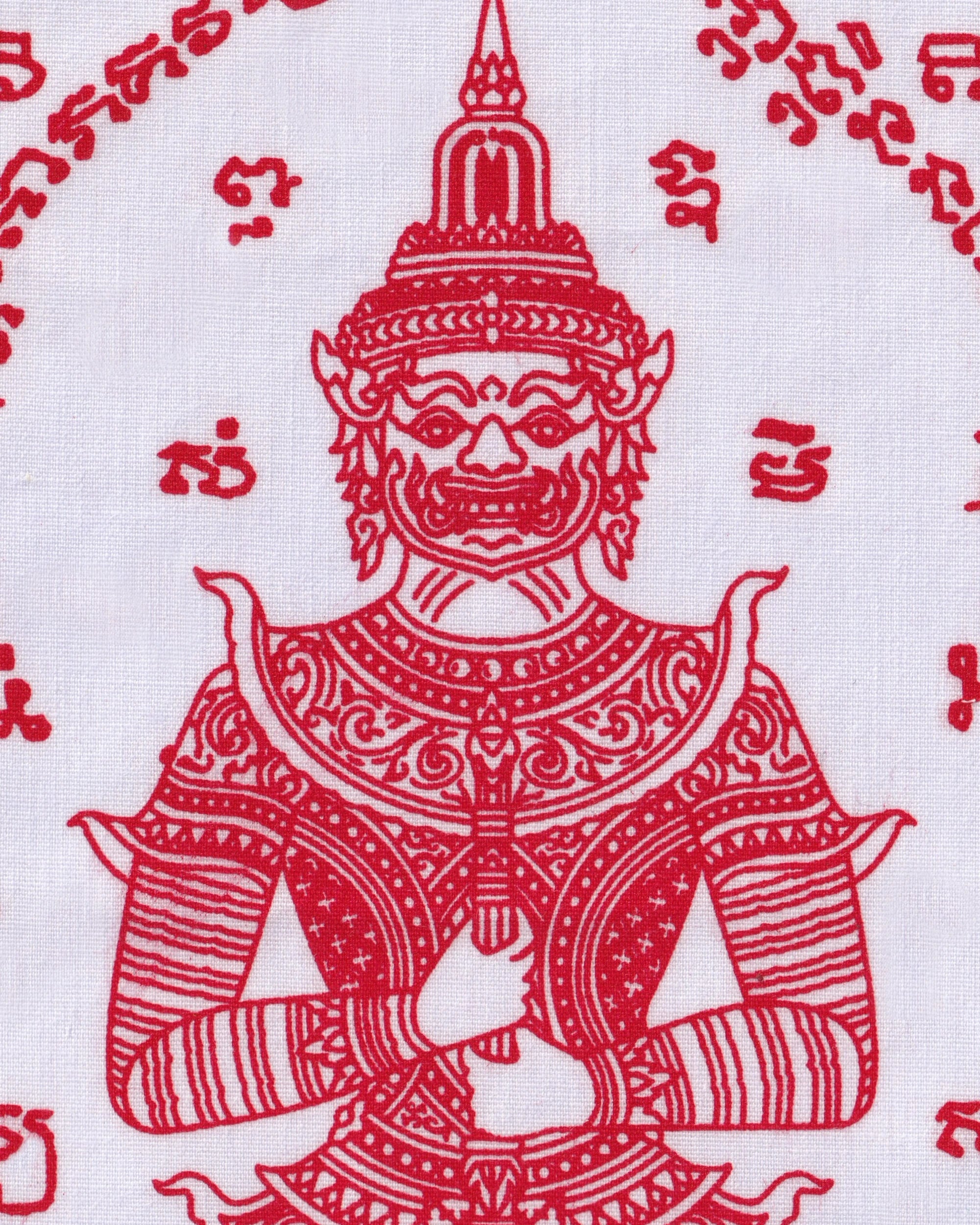 Pha Yant “Thao Wessuwan” white/red Pha Yant Props!