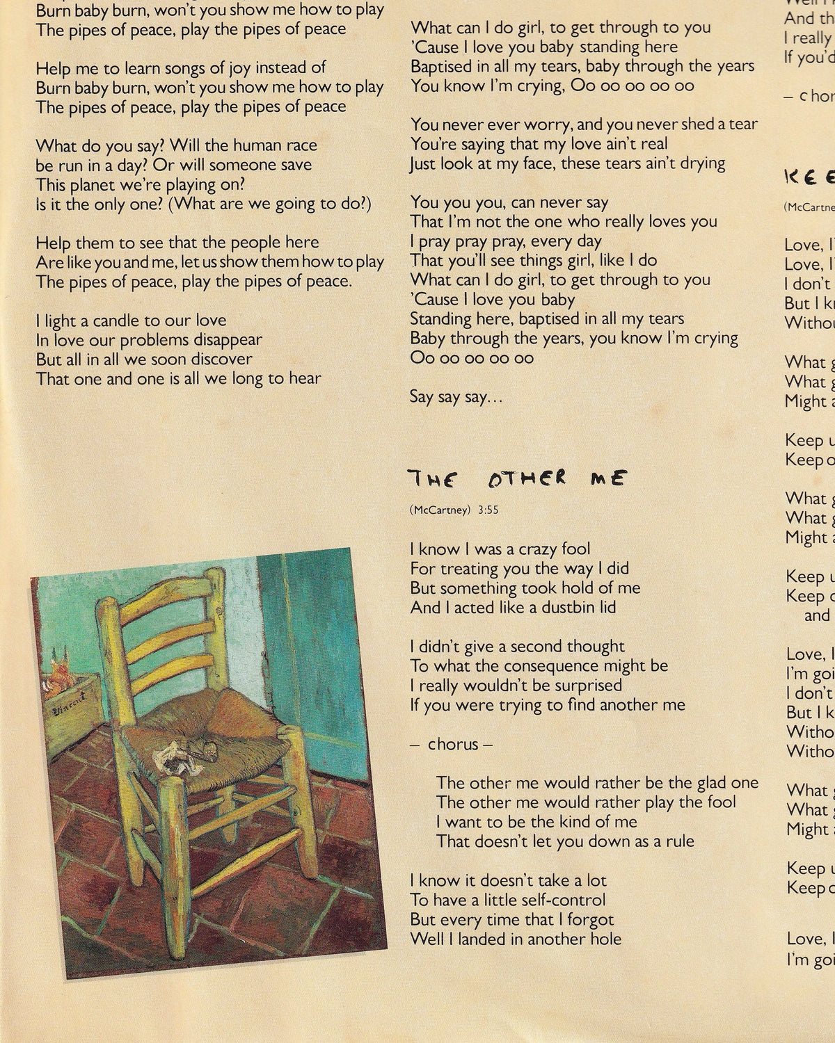 Pipes of Peace - Paul McCartney 1983 (USA)