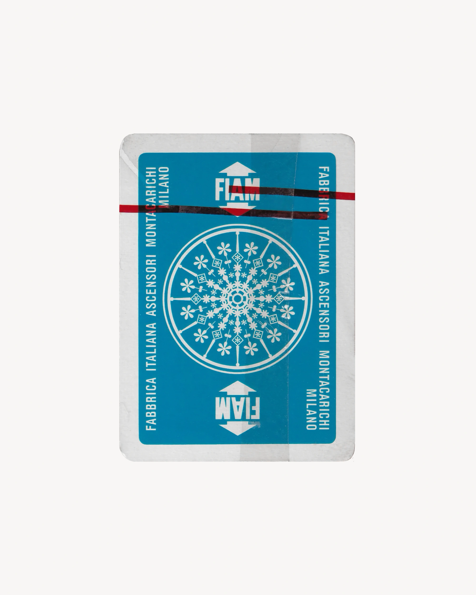 Playing Cards "FIAM - Fabbrica Italiana Ascensori Montacarichi Milano" Playing Cards Dal Negro