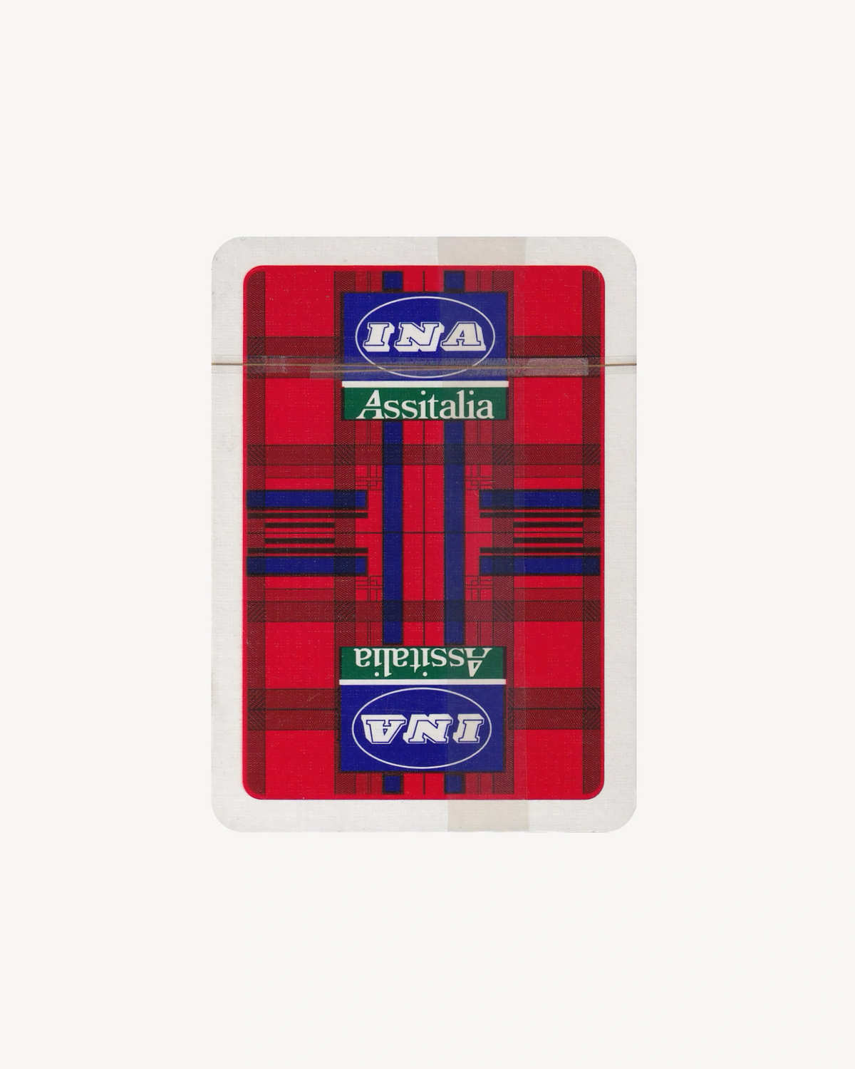 Playing Cards "INA Assitalia" Red Playing Cards Dal Negro