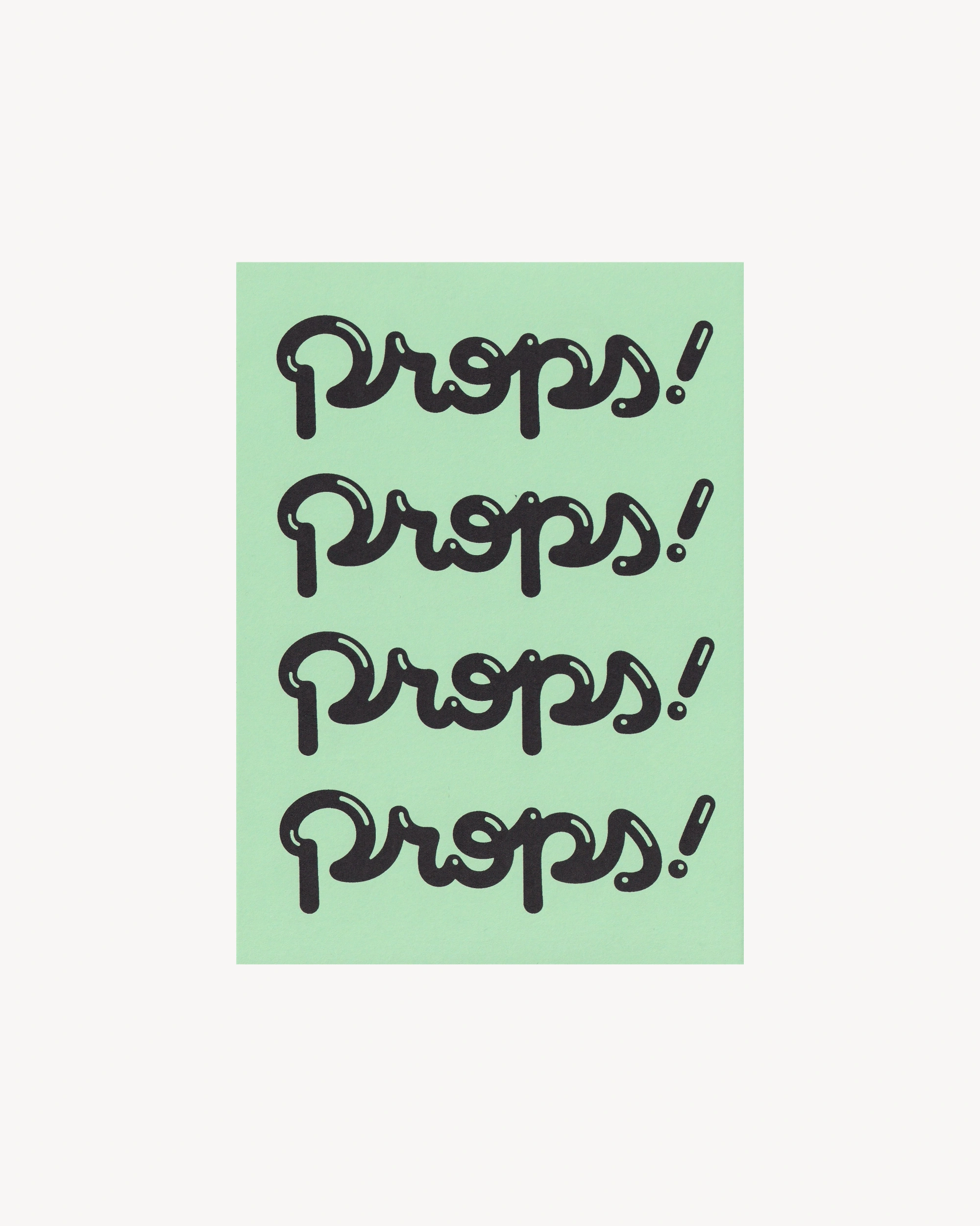 Postcard - Props! Logo Postcards Props!