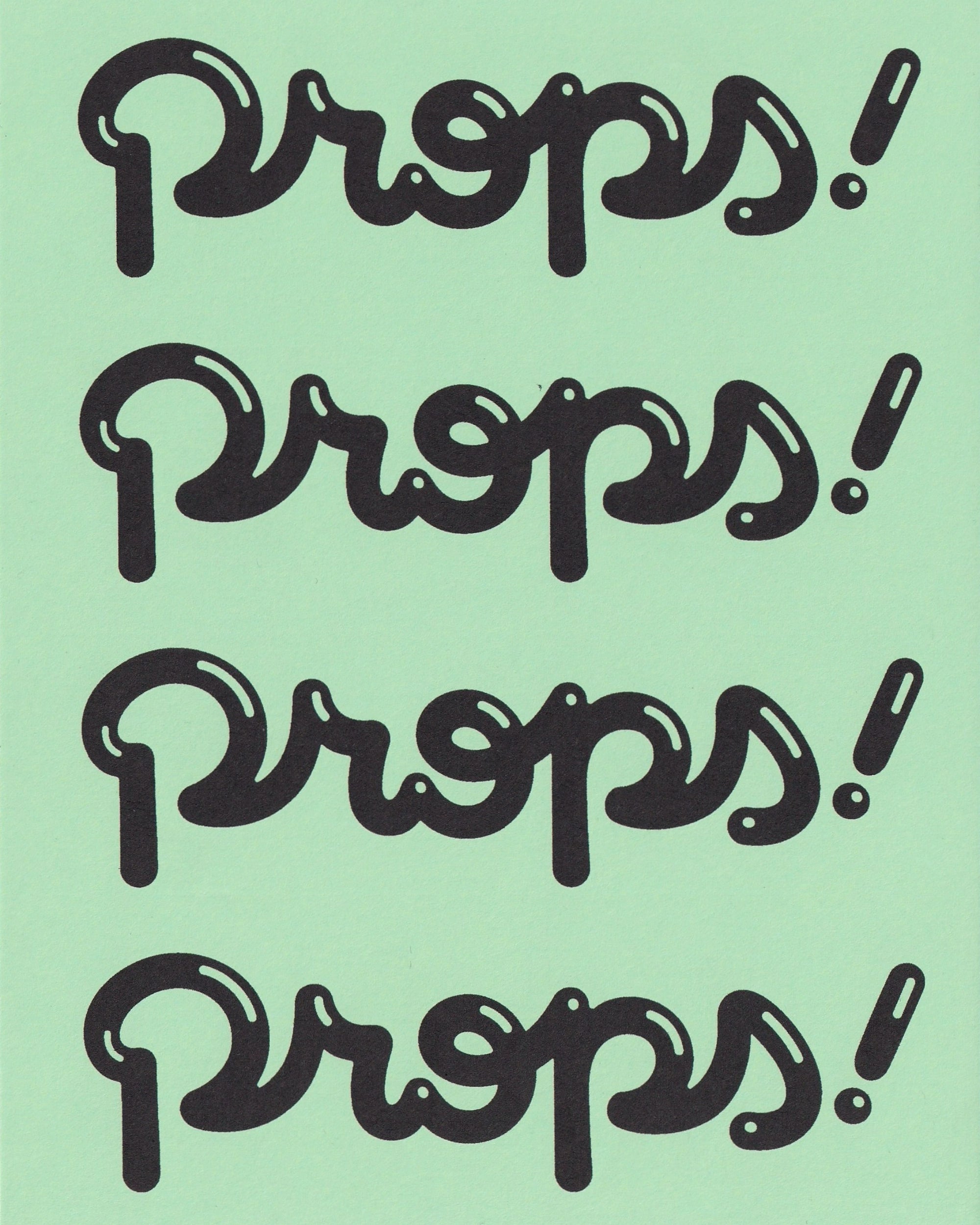 Postcard - Props! Logo Postcards Props!