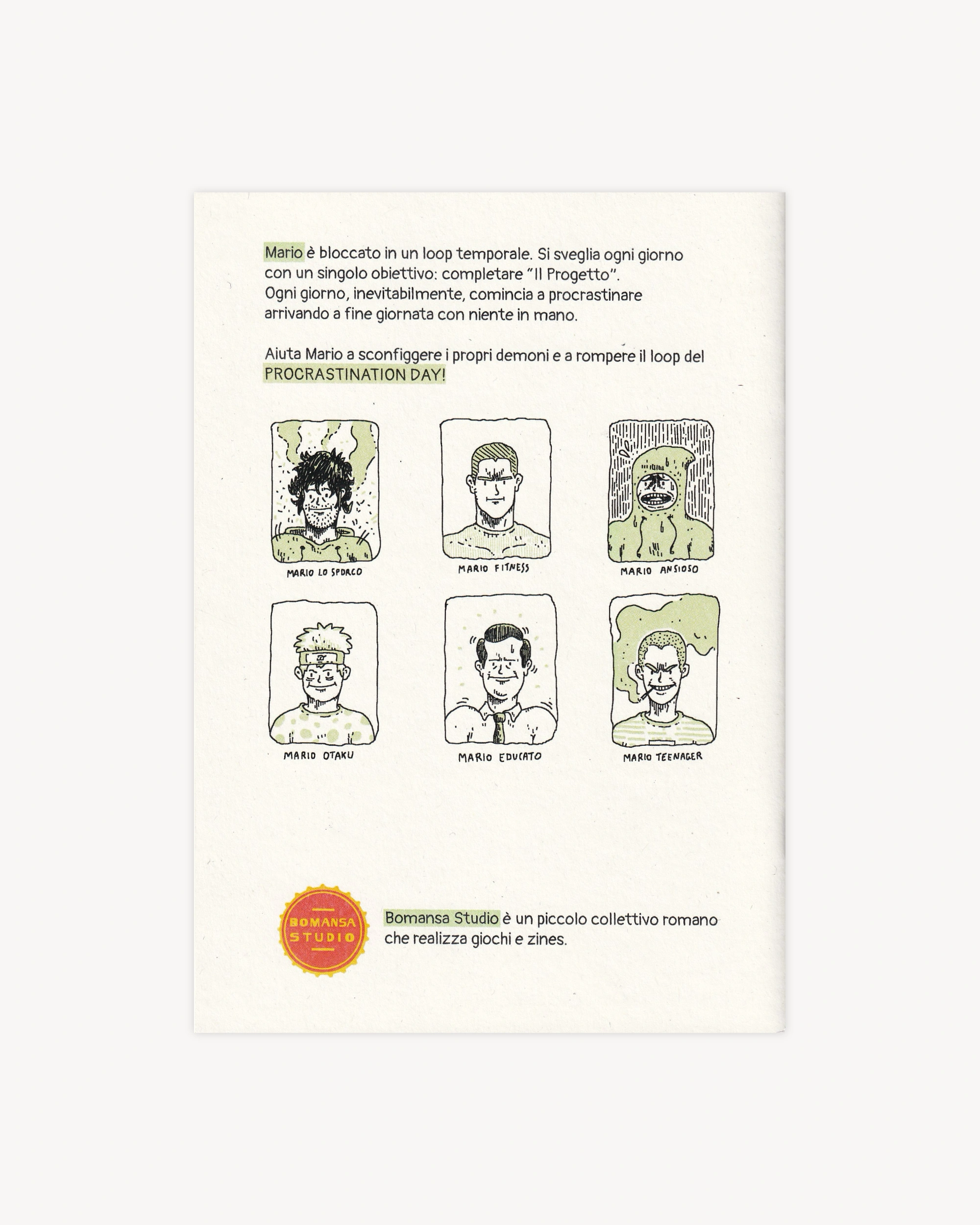 Procrastination Day - Bomansa Studio - Italian Zines Bomansa Studio