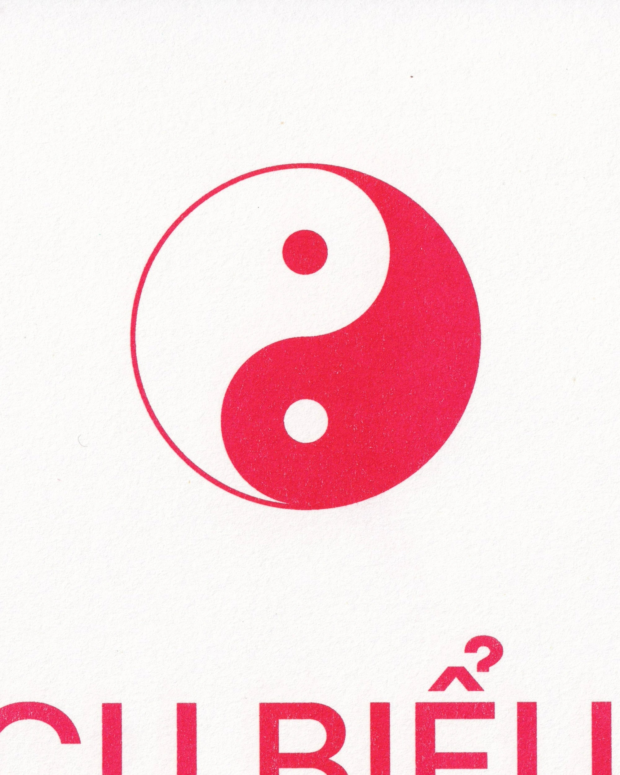 Props! “Asia” Risograph - white/red Risograph Props!