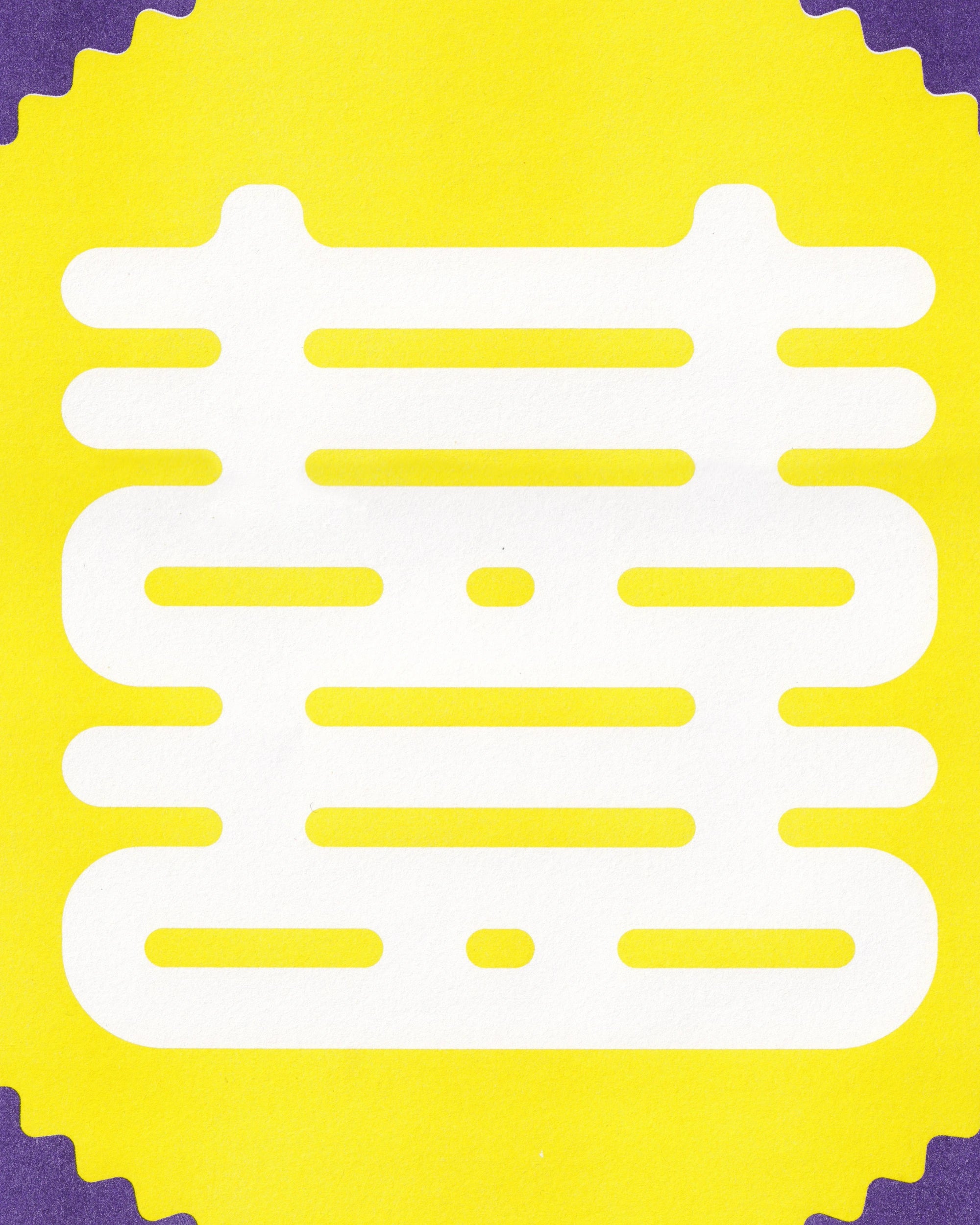 Props! “Double Happiness” Risograph - violet Risograph Props!