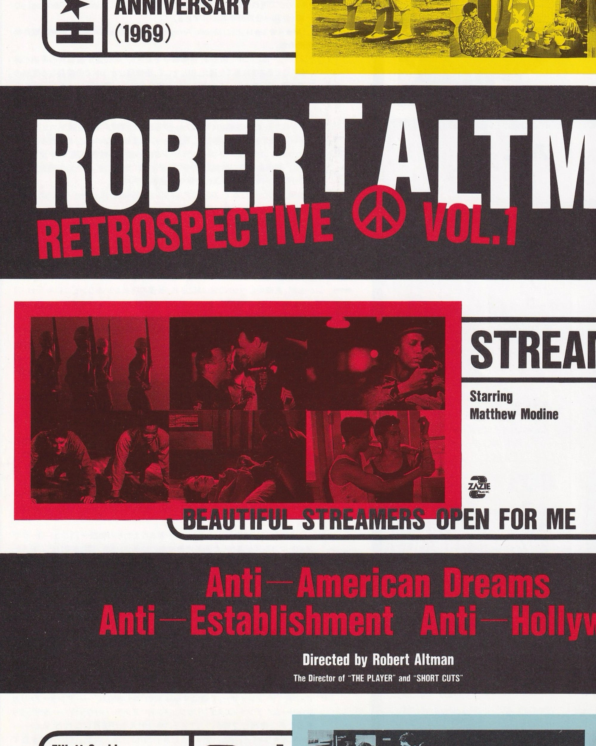 Robert Altman Retrospective vol.1 Cinema Flyer - Jpn
