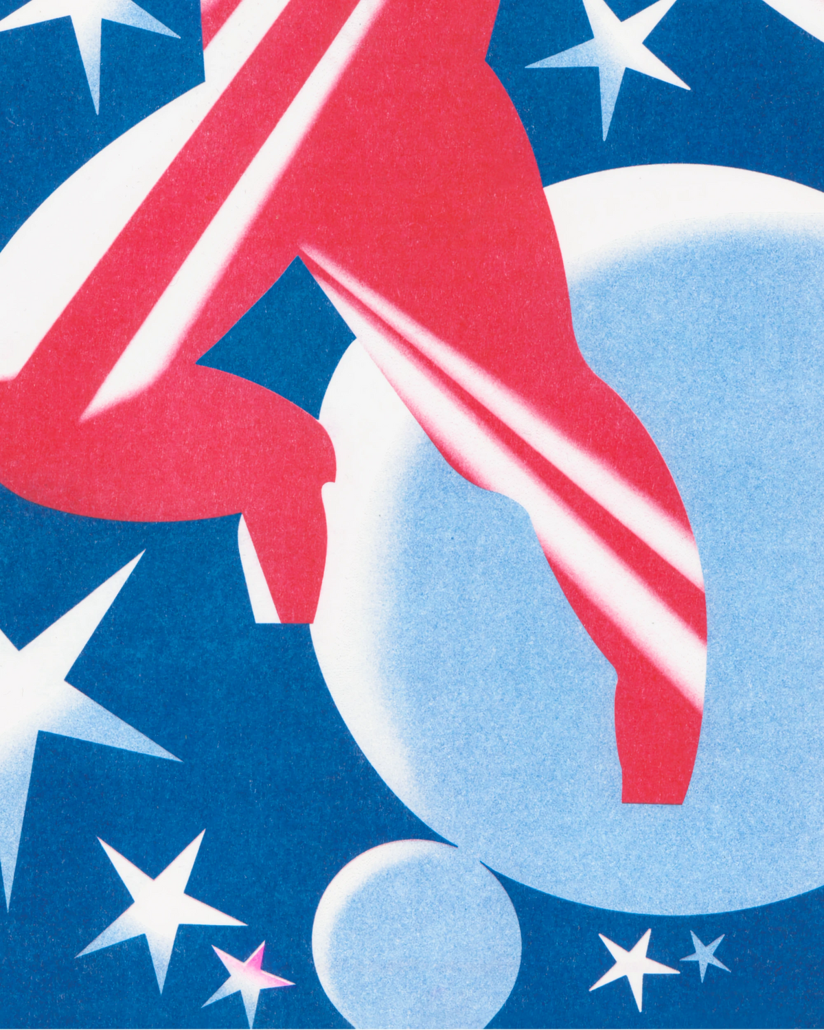 Postcard - S.E.L.A. - “12 April - Cosmonaut Day” Risograph