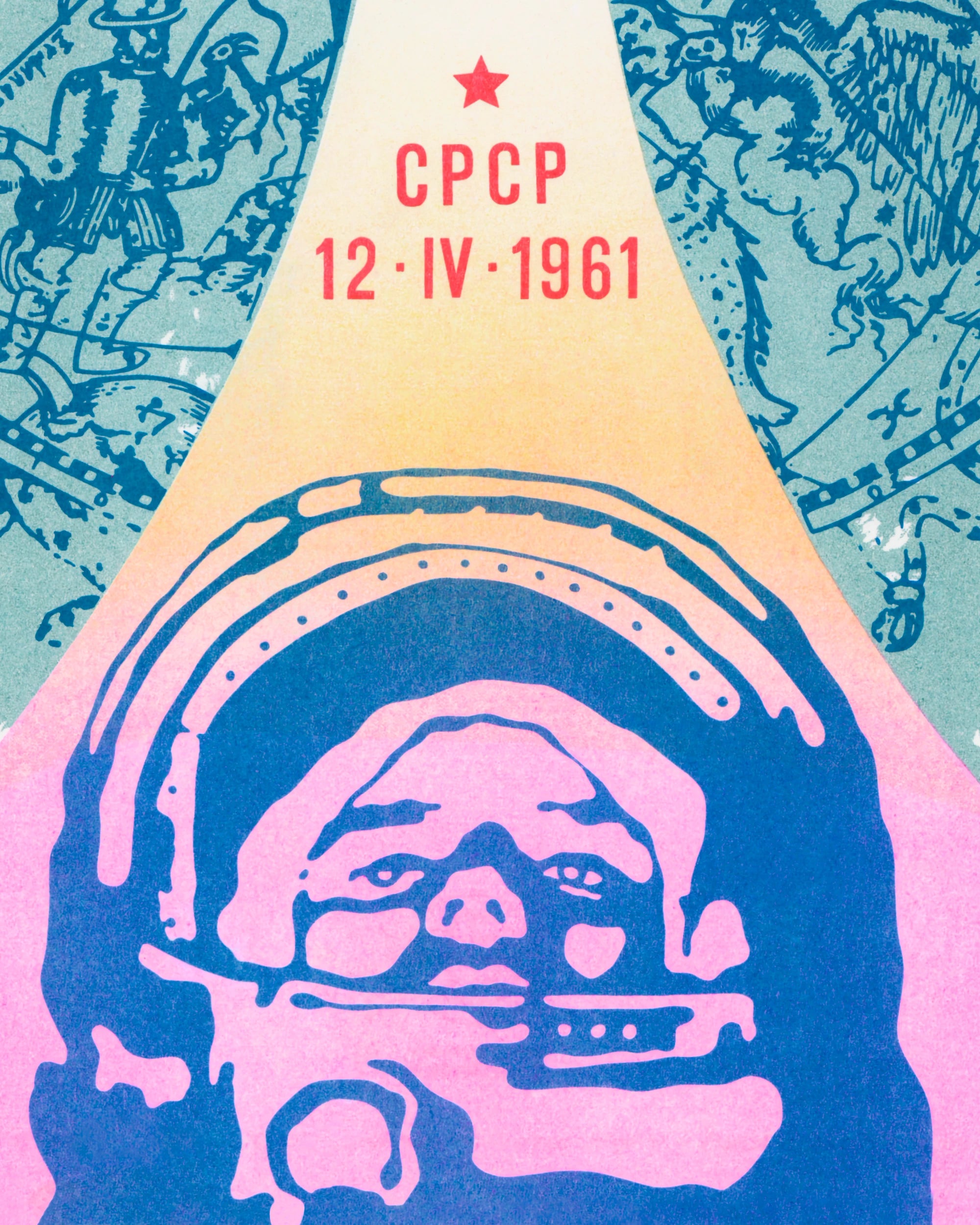 Postcard - S.E.L.A. - “CPCP - 12 IV 1961” Risograph Postcards Props!