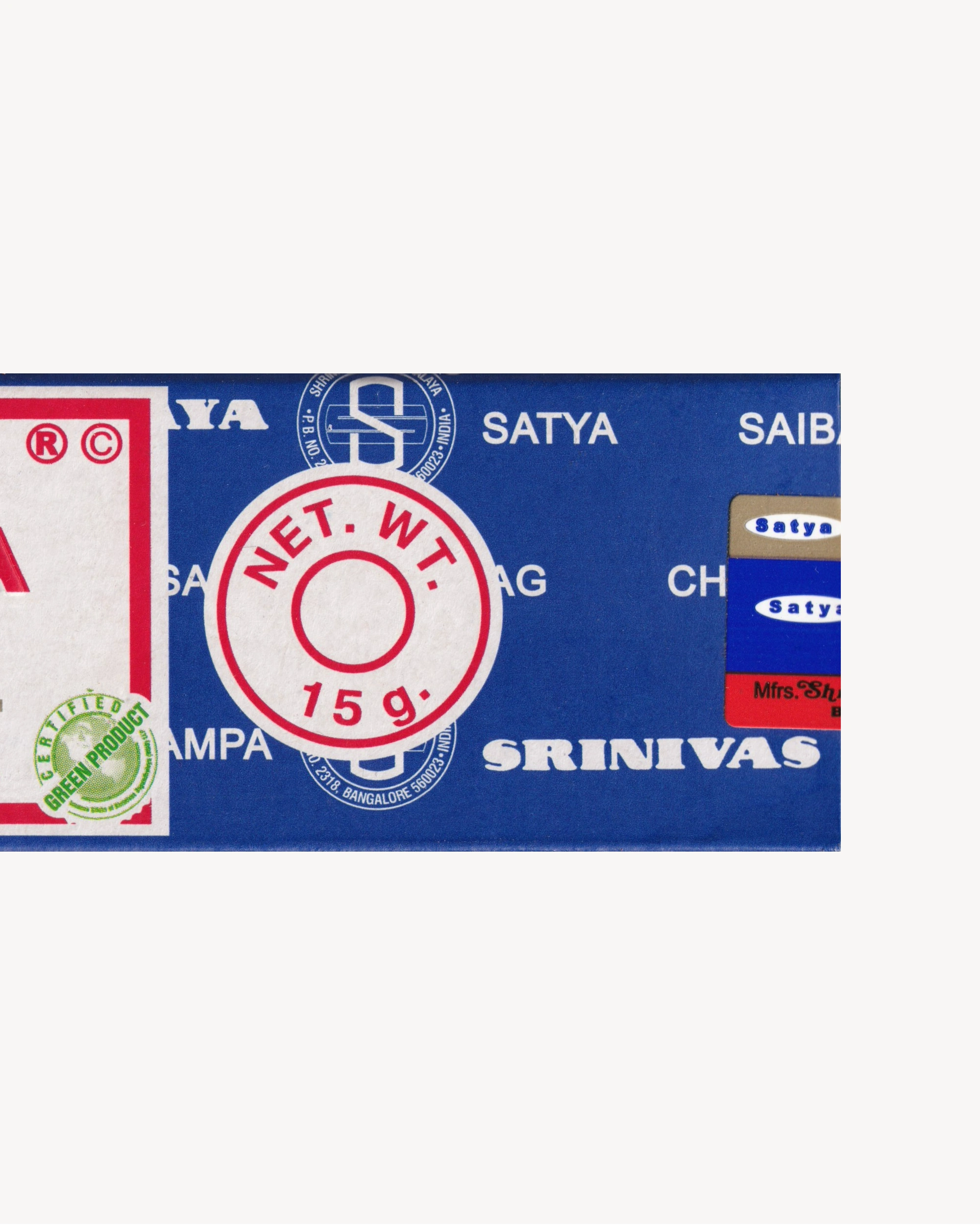 Satya 15g - Nag Champa Incense Satya