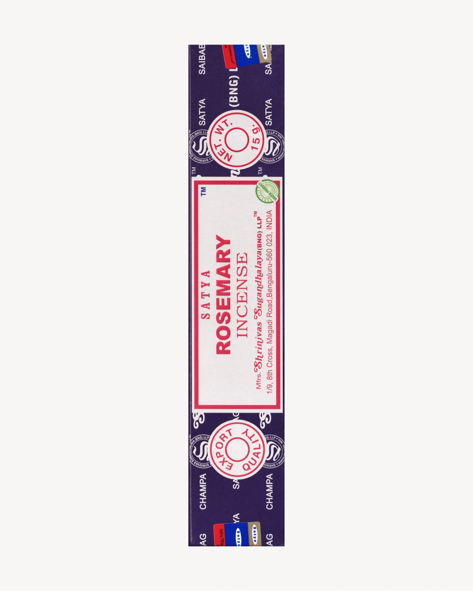 Satya 15g - Rosemary Incense Satya