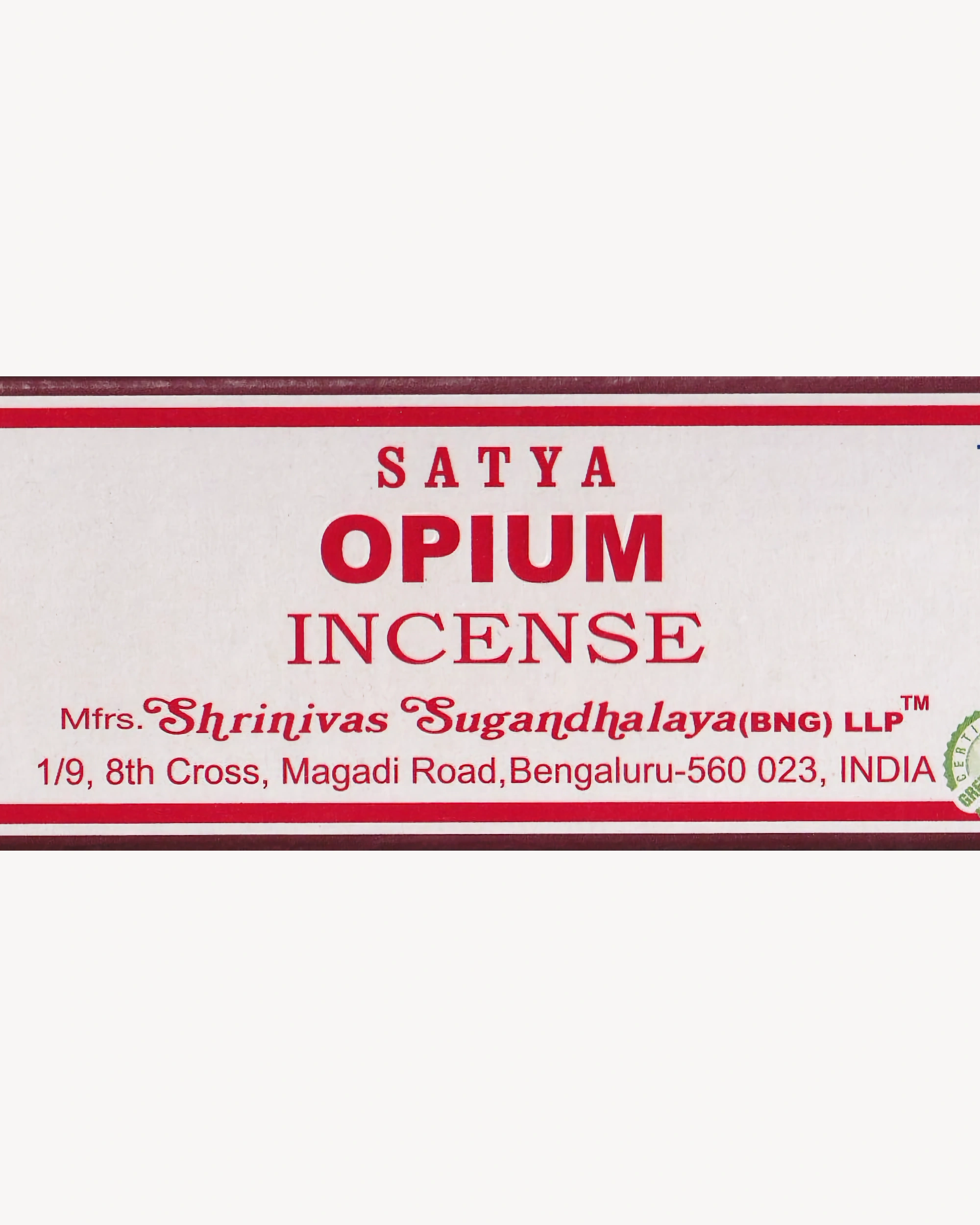 Satya 15g - Opium Incense Satya