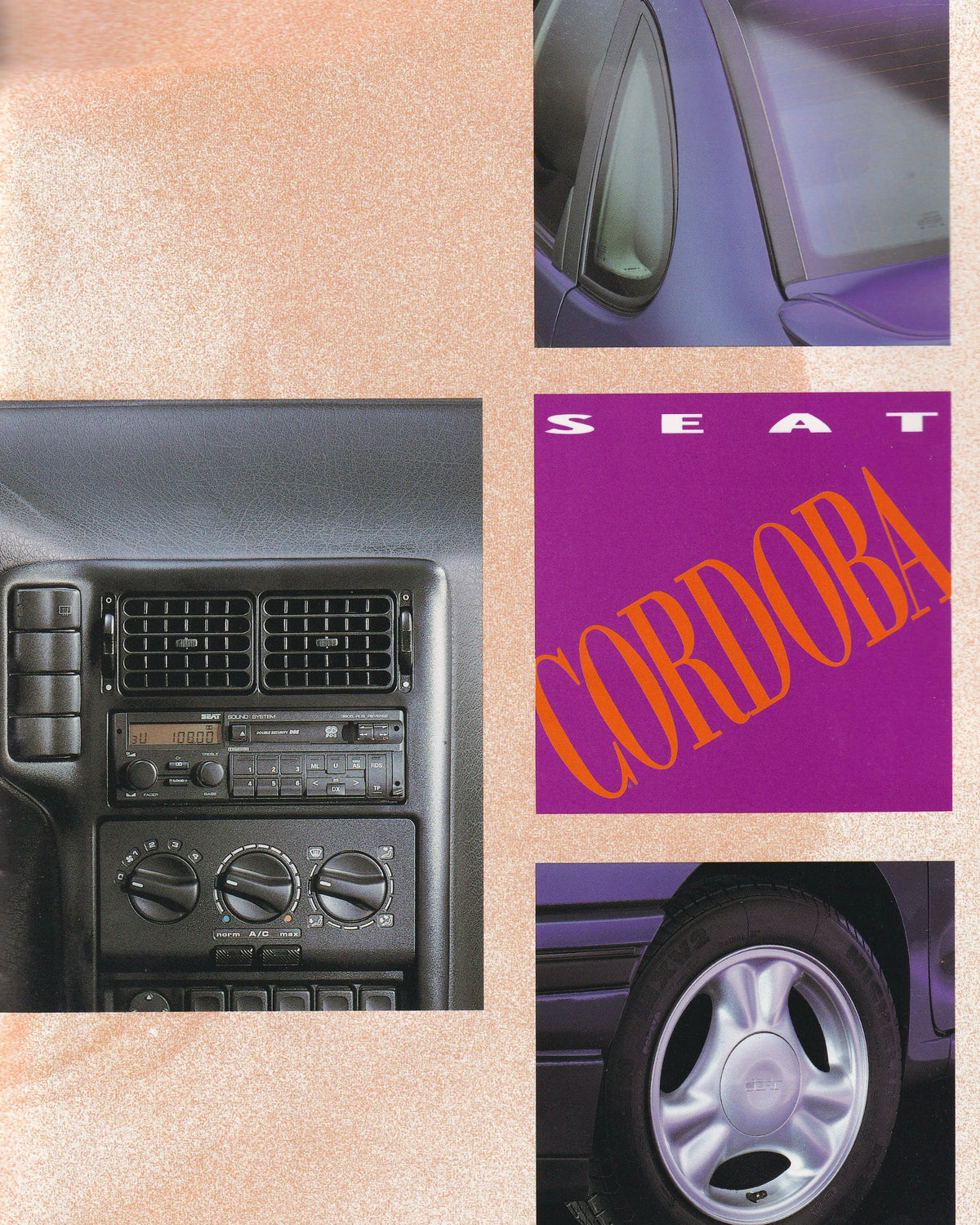 Seat Cordoba fold-out Poster Catalogue Catalogues Seat