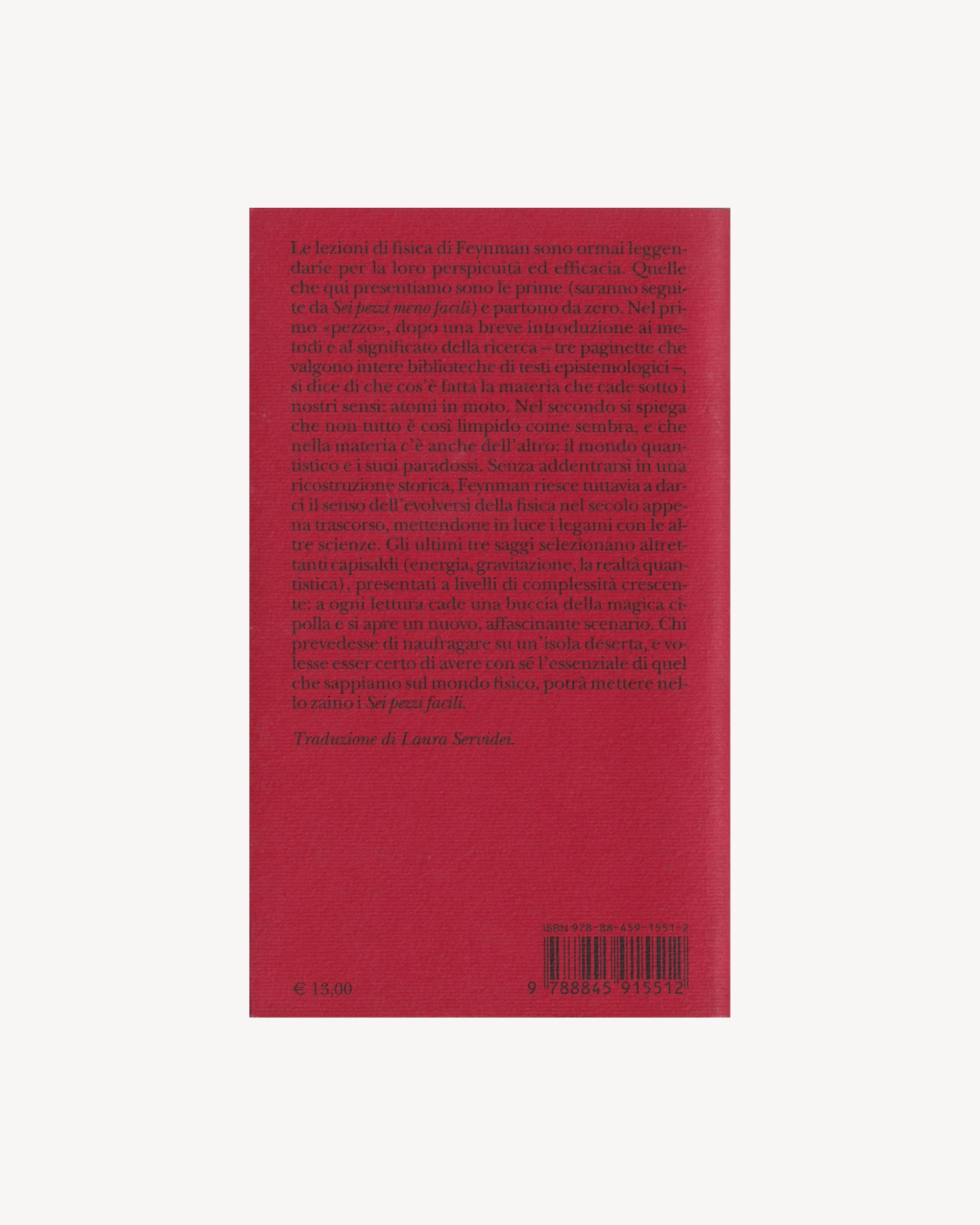 Sei pezzi facili - Richard P. Feynman Old Books Adelphi