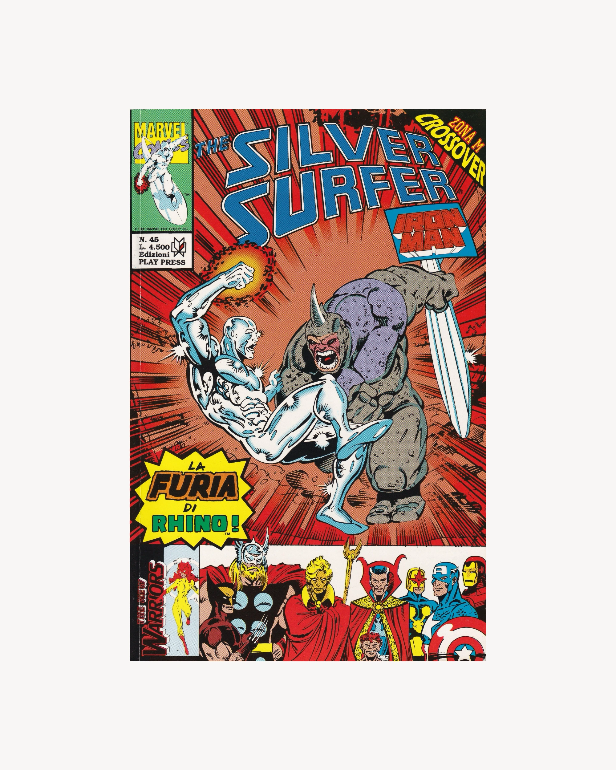 Silver Surfer - La Furia di Rhino! n.45 1993 Comics Play Press