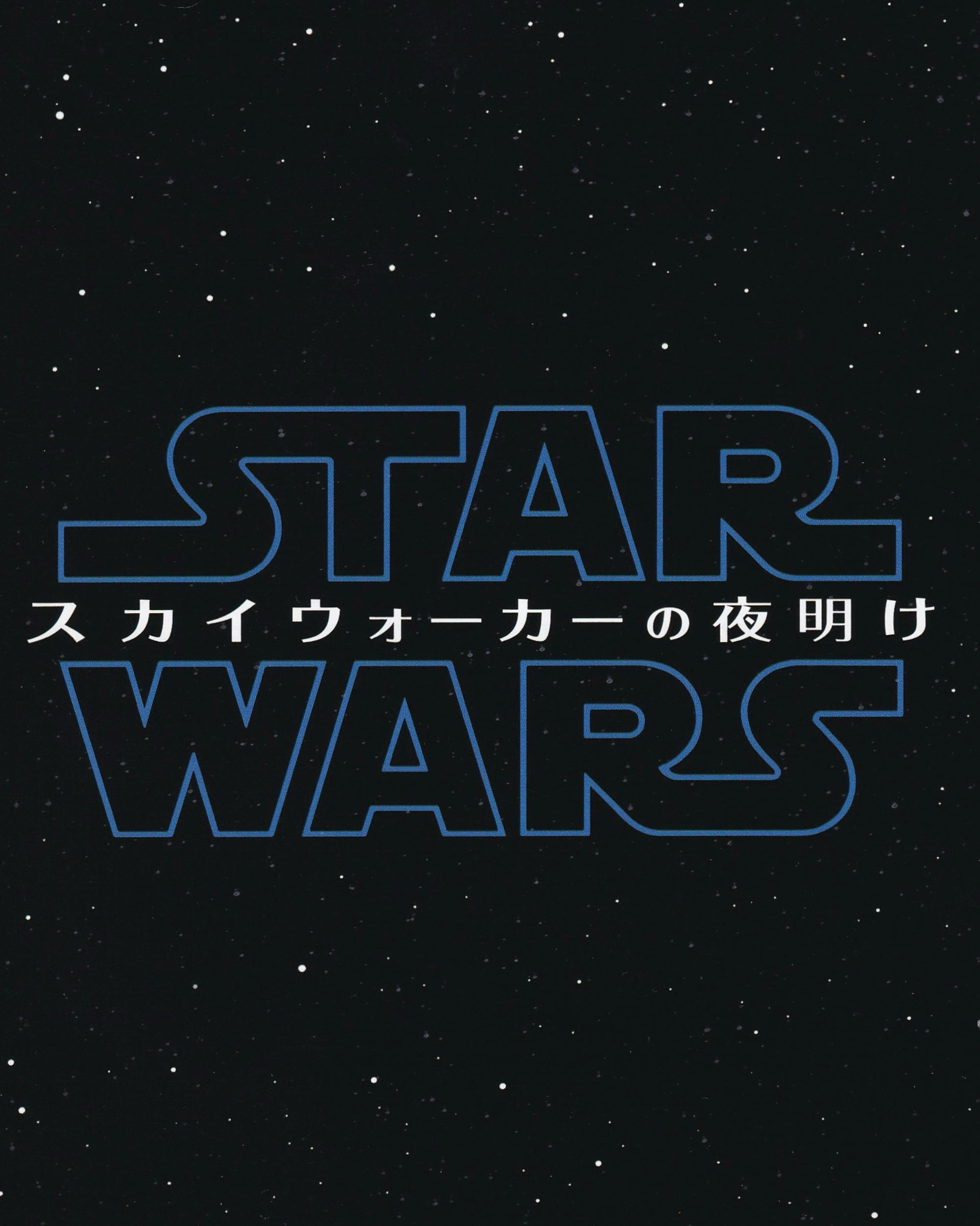 Star Wars: The Rise of Skywalker Cinema Flyer - Jpn