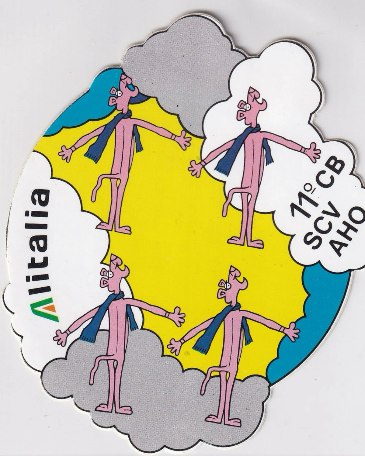 Sticker Alitalia "11° CB SCV AHO"