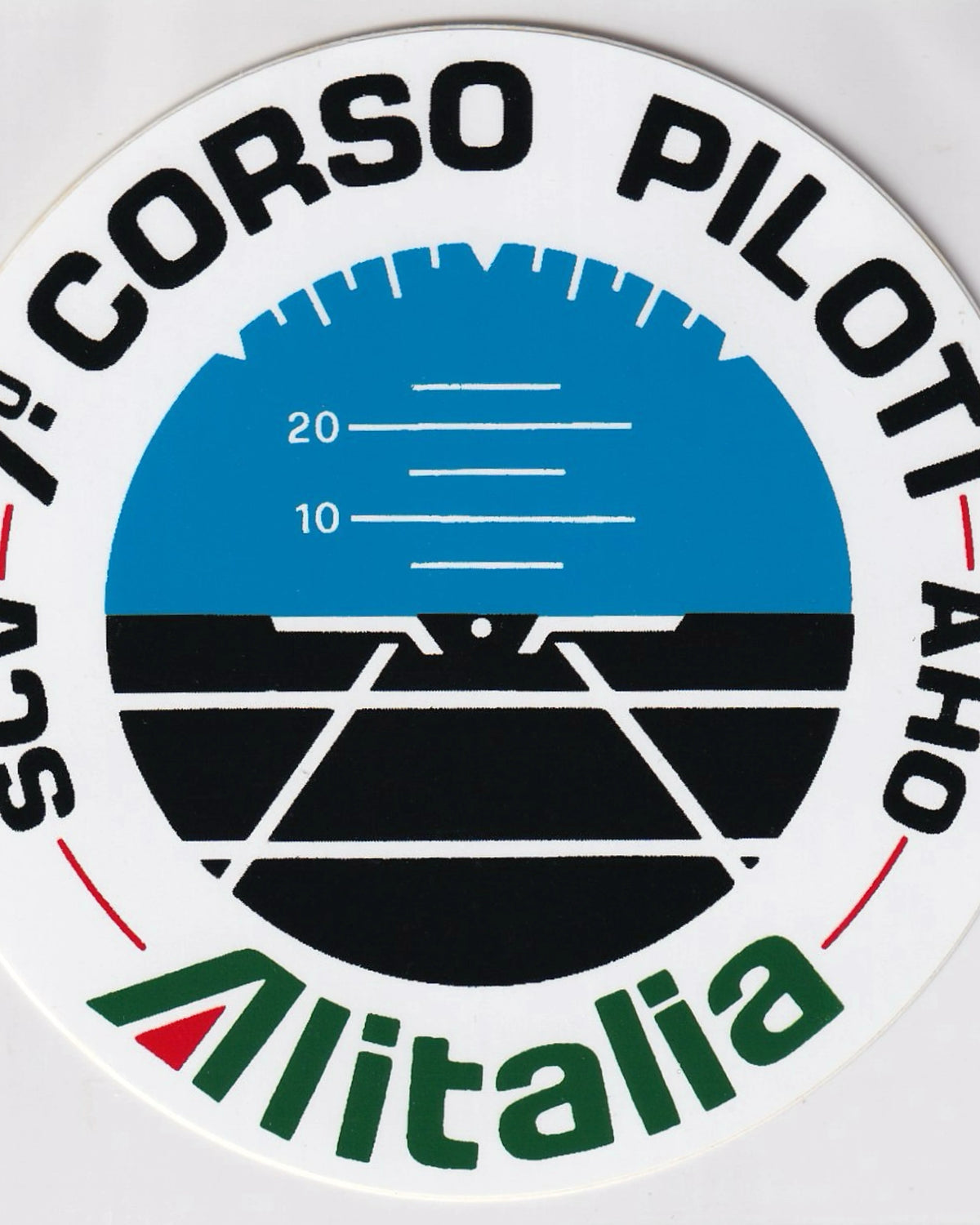 Sticker Alitalia "7° Corso Piloti SCV AHO" Stickers Alitalia