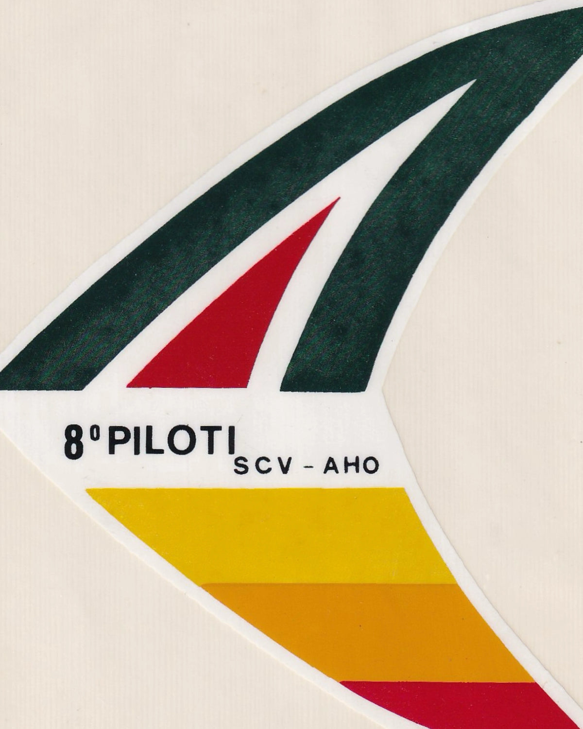 Sticker Alitalia "8° Piloti SCV-AHO" Stickers Alitalia