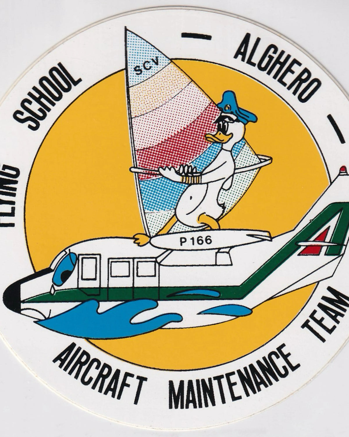 Sticker Alitalia "Alghero Flying School"