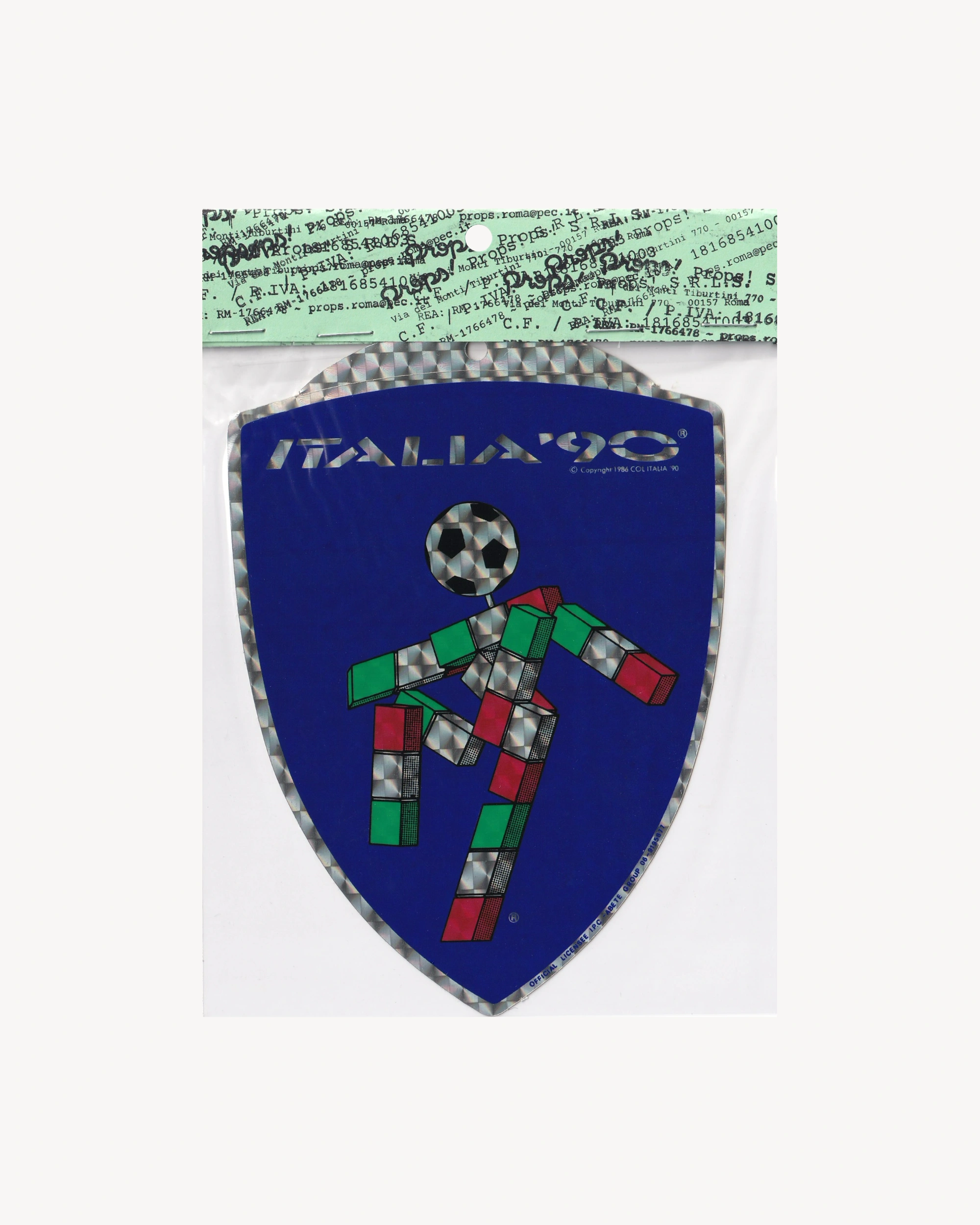 Sticker "Blue Badge Ciao mascotte Italia '90"