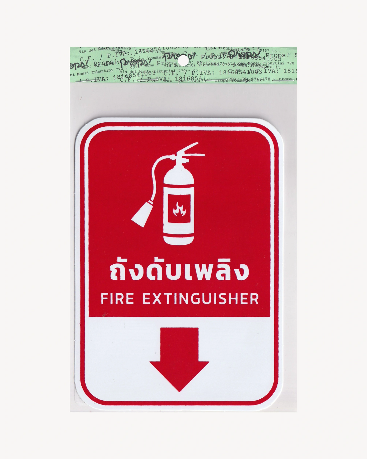 Sticker "Fire Extinguisher" Thai