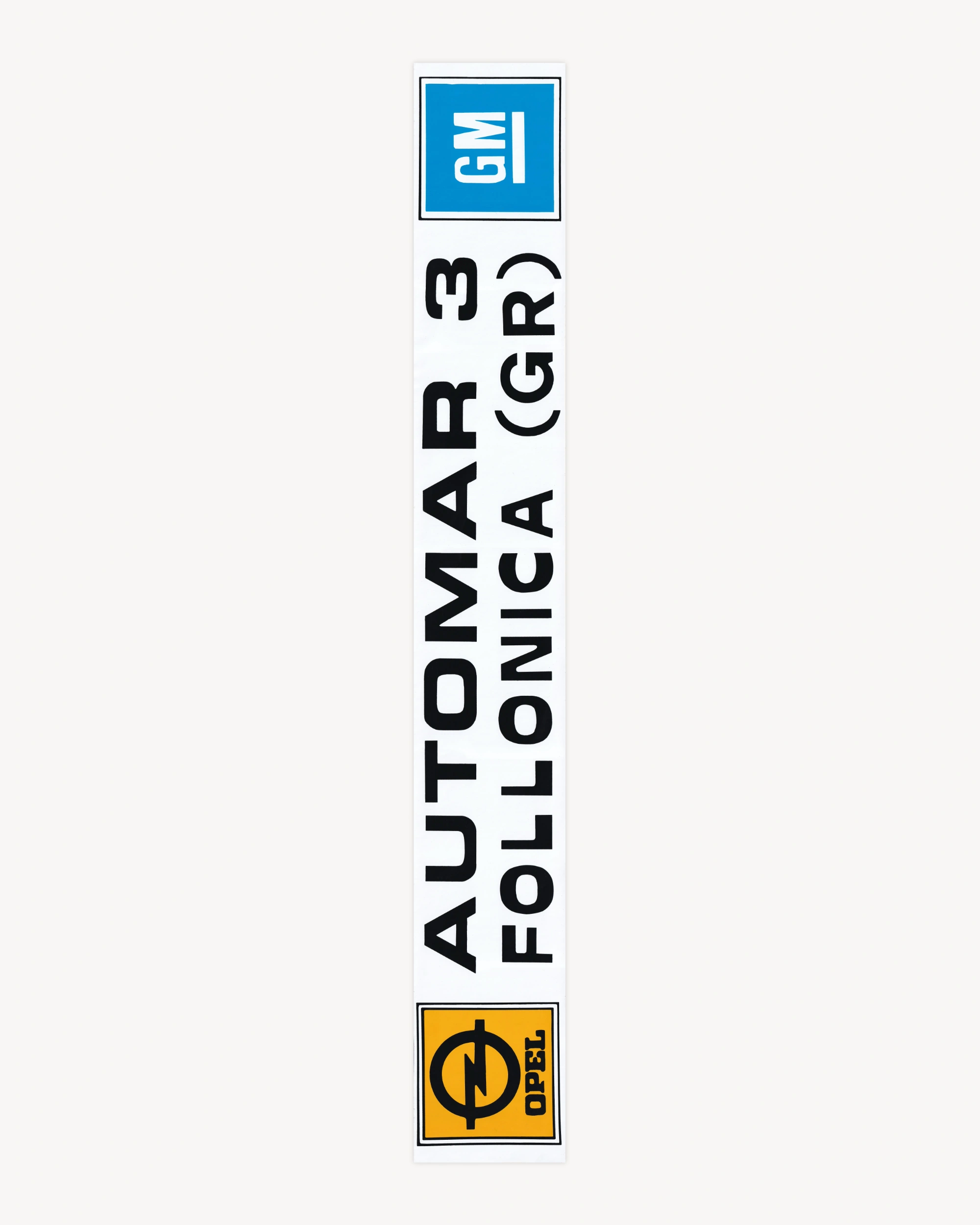 Sticker "Opel - Automar 3 Follonica (GR) - GM"