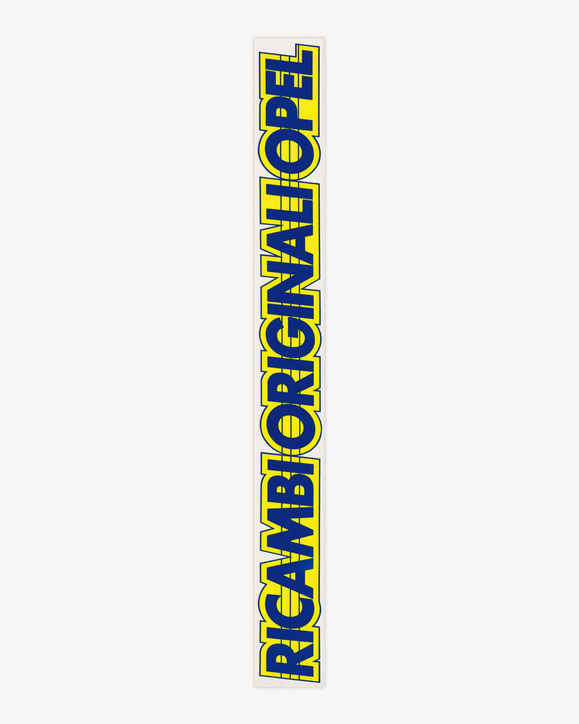 Sticker "Ricambi Originali Opel"