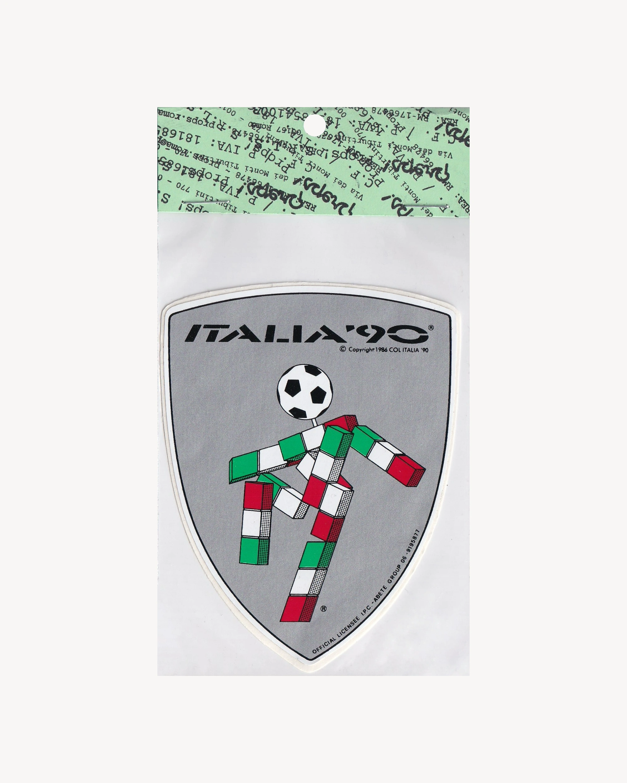Sticker "Silver Badge Ciao mascotte Italia '90"