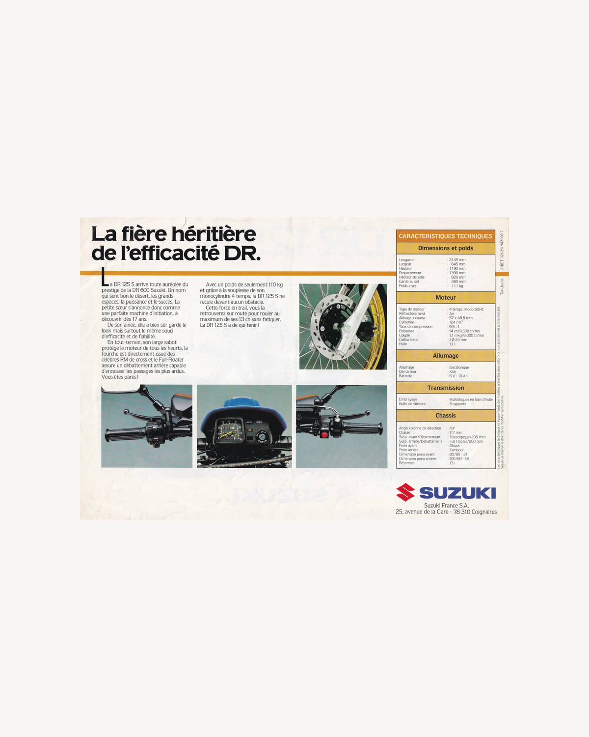 Suzuki DR 125s Catalogue Set Catalogues Suzuki