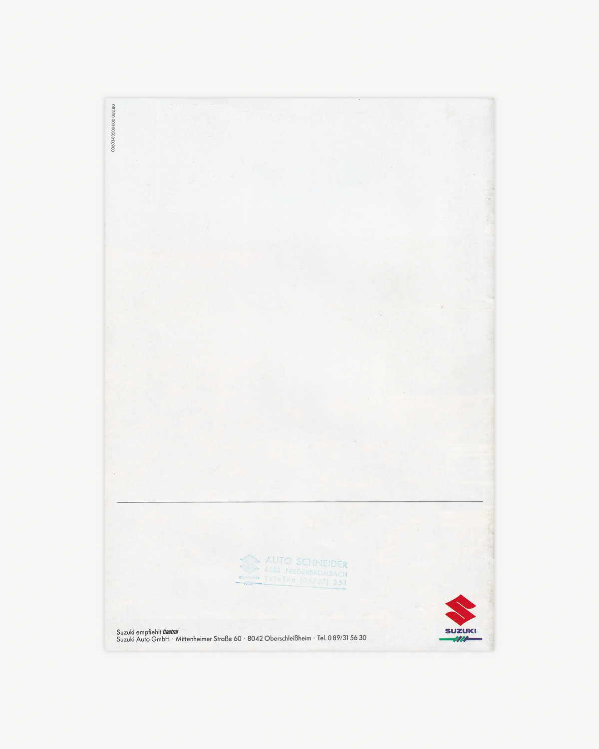 Suzuki SJ Samurai Catalogue Catalogues Suzuki