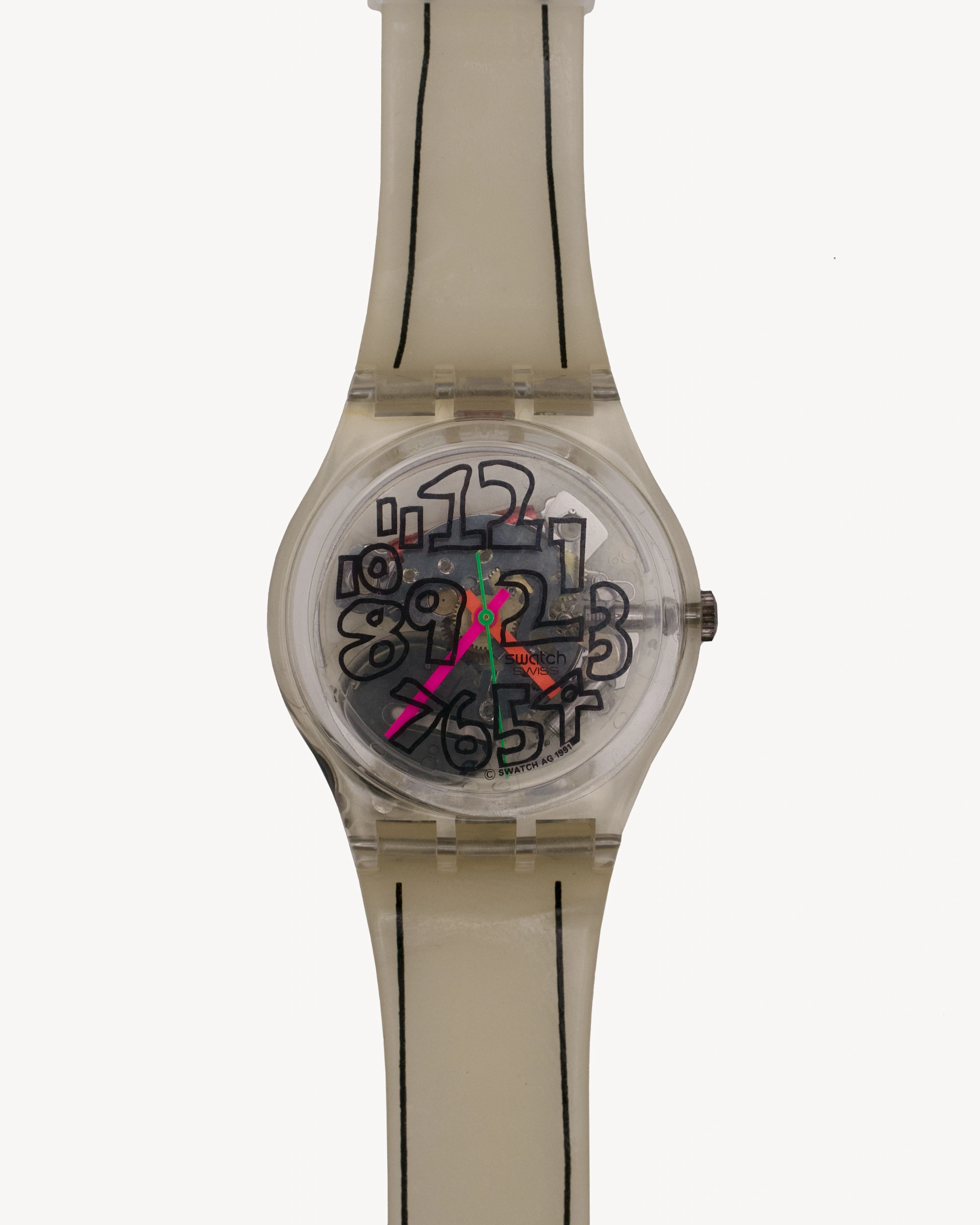 Swatch Special Collectors "Scribble" GZ124 - 1993 Watches Swatch
