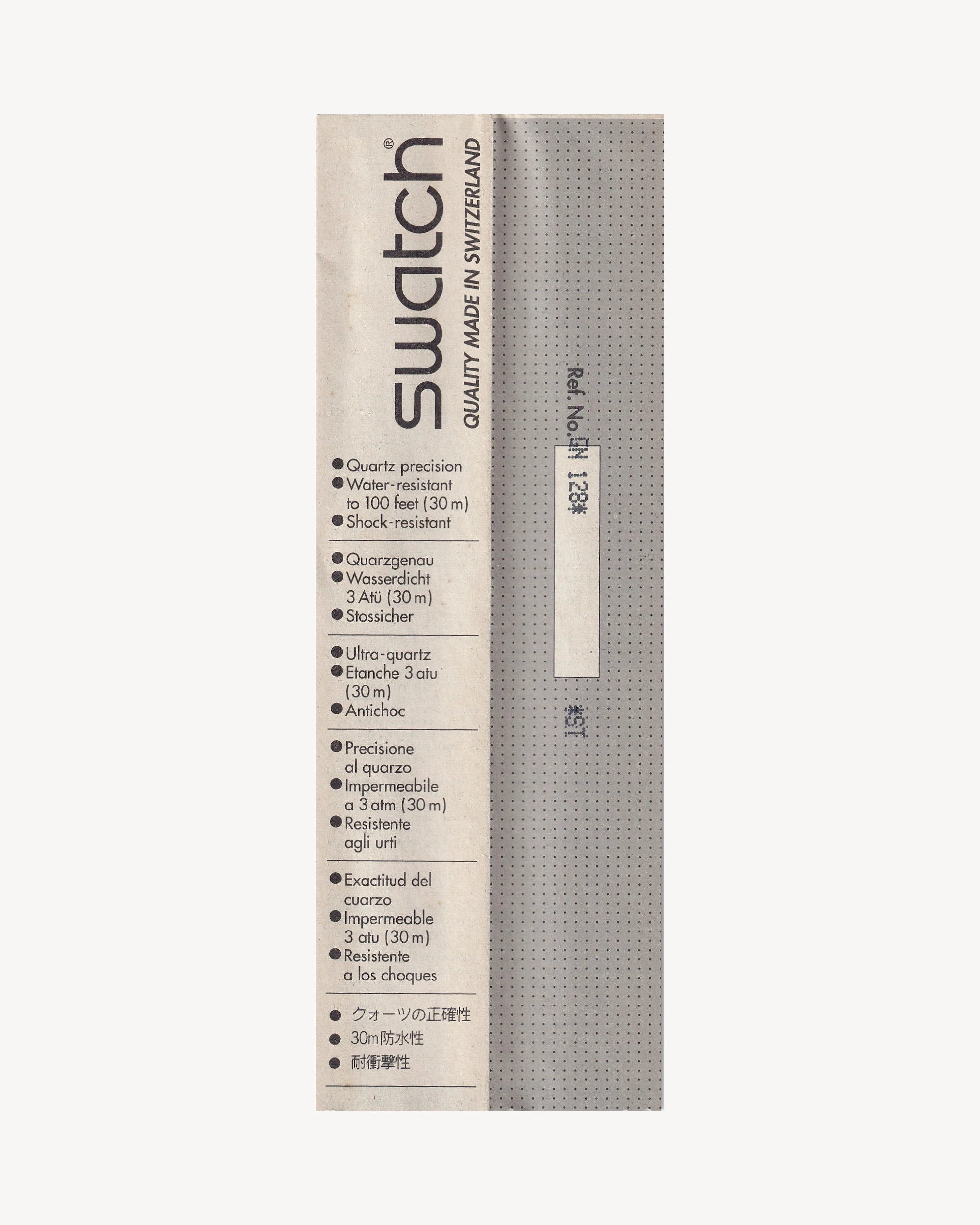 Swatch “Algarve” GN128 - 1992 Watches Swatch
