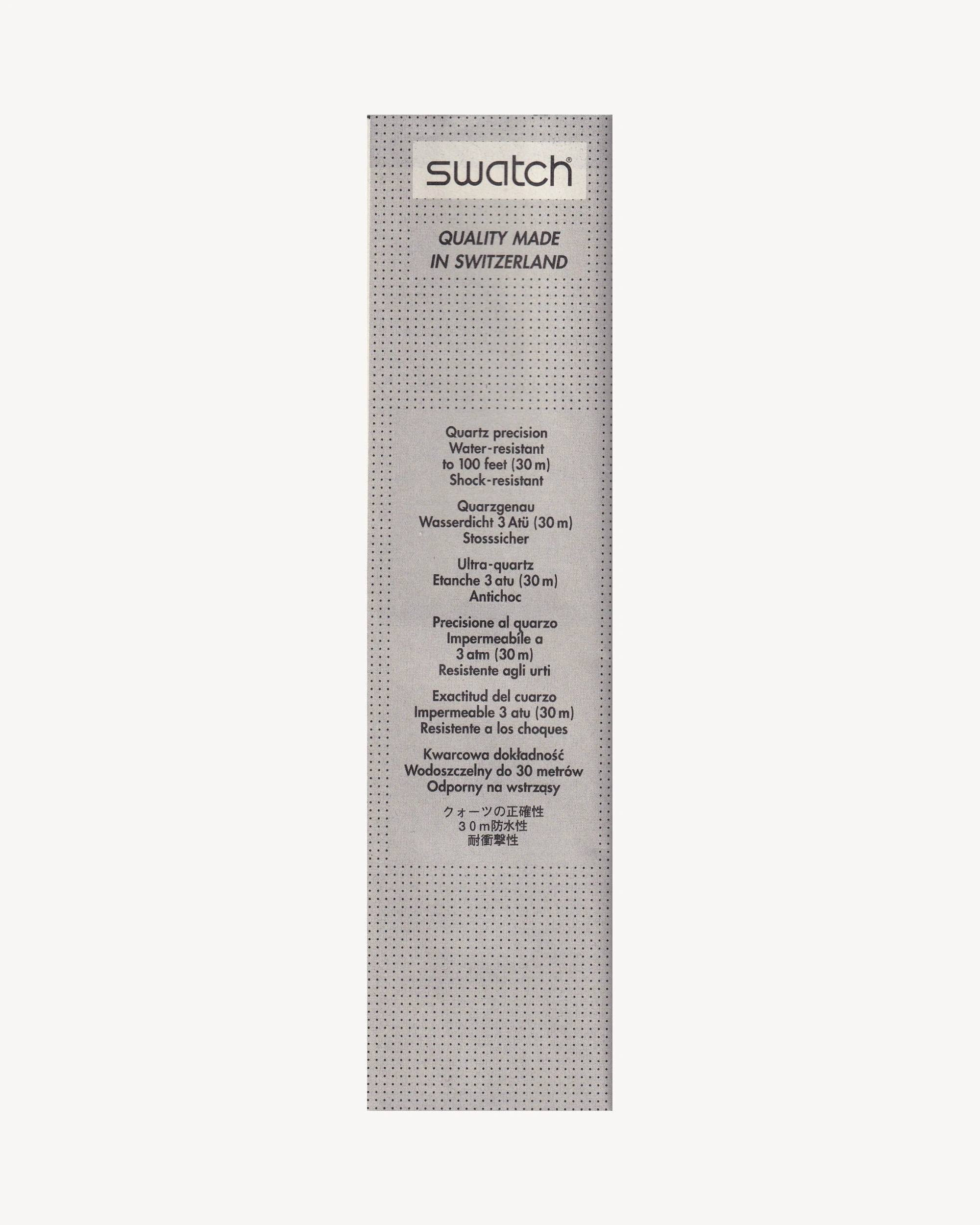 Swatch “It’s Coming” GN712 - 1999 Watches Swatch