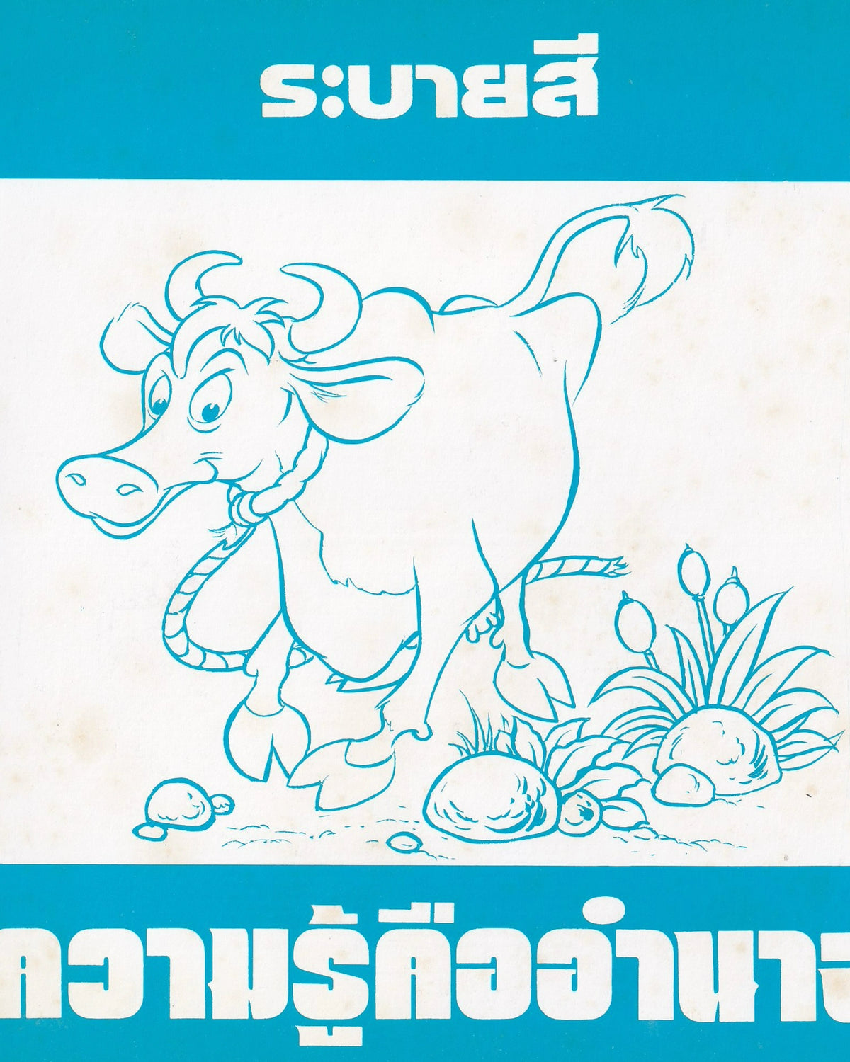 Thai Cartoons for Education “Cow”