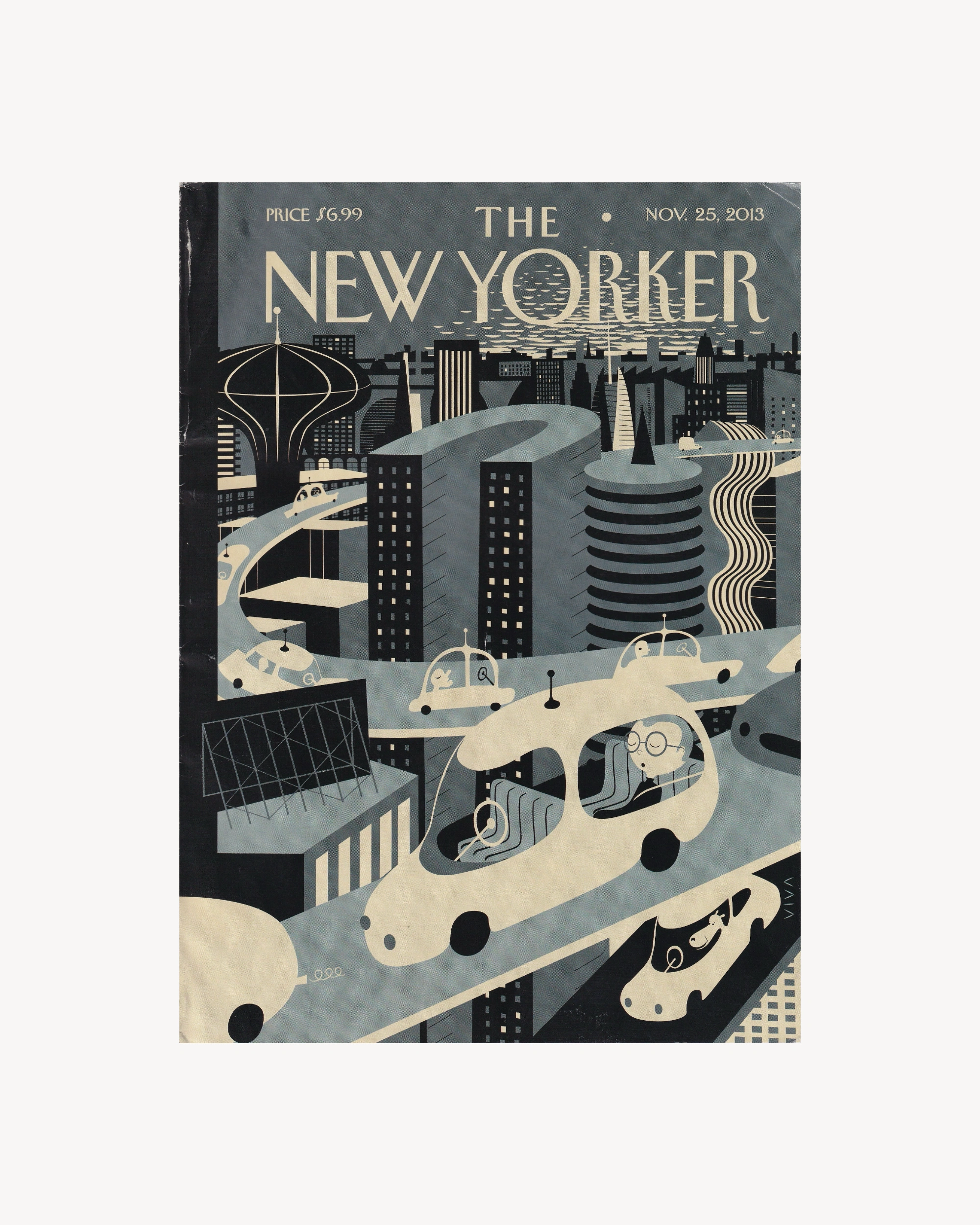 The New Yorker "Asleep at the Wheel" 25 Nov. 2013 Mags & Zines The New Yorker