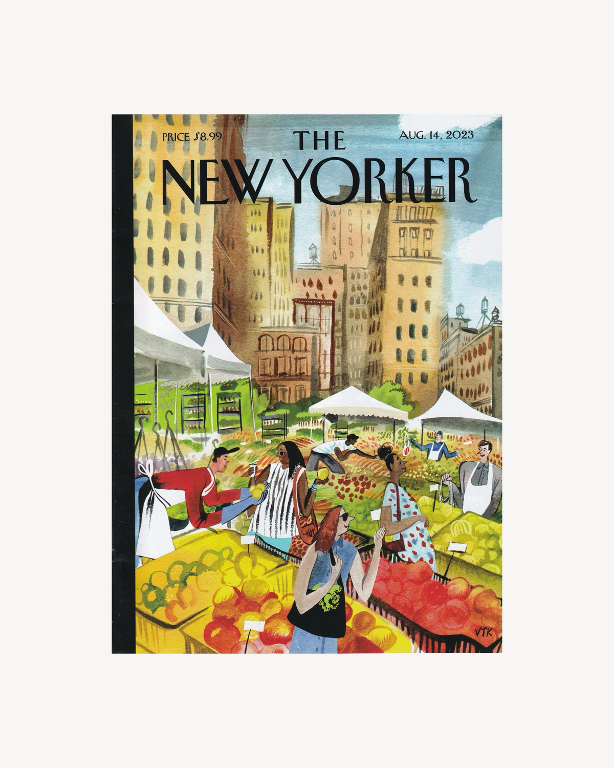 The New Yorker "Peak Season" 14 Aug. 2023 Mags & Zines The New Yorker