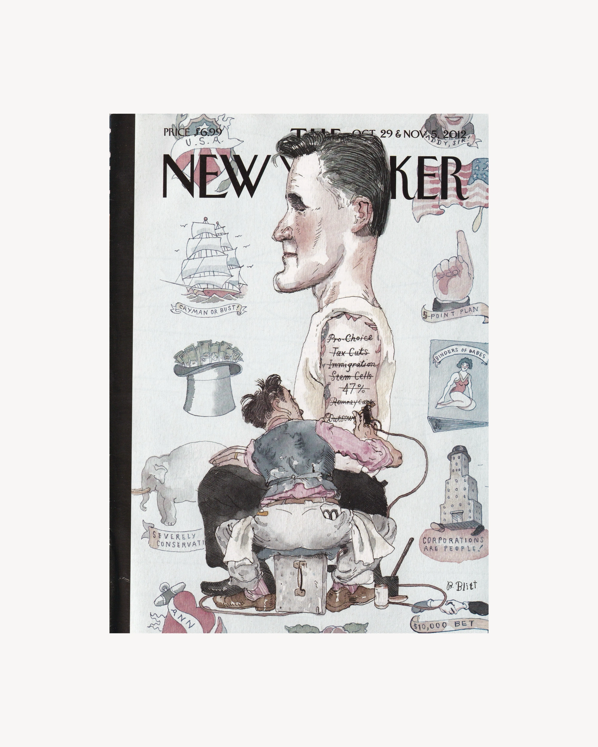 The New Yorker "Skin Deep" 29 Oct. & 5 Nov. 2012 Mags & Zines The New Yorker