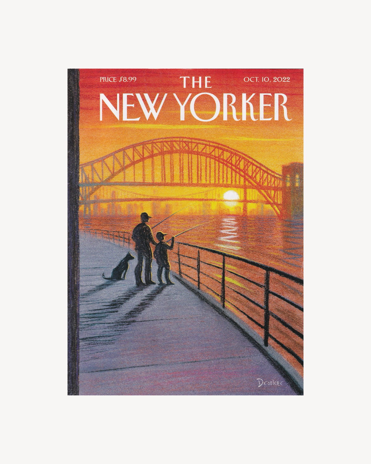The New Yorker "Sunset Catch" 10 Oct. 2022 Mags & Zines The New Yorker