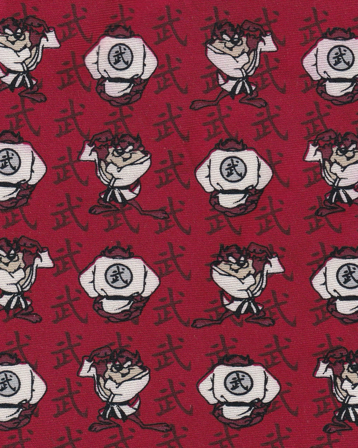 Tie “Tasmania practicing Martial Arts” Looney Tunes