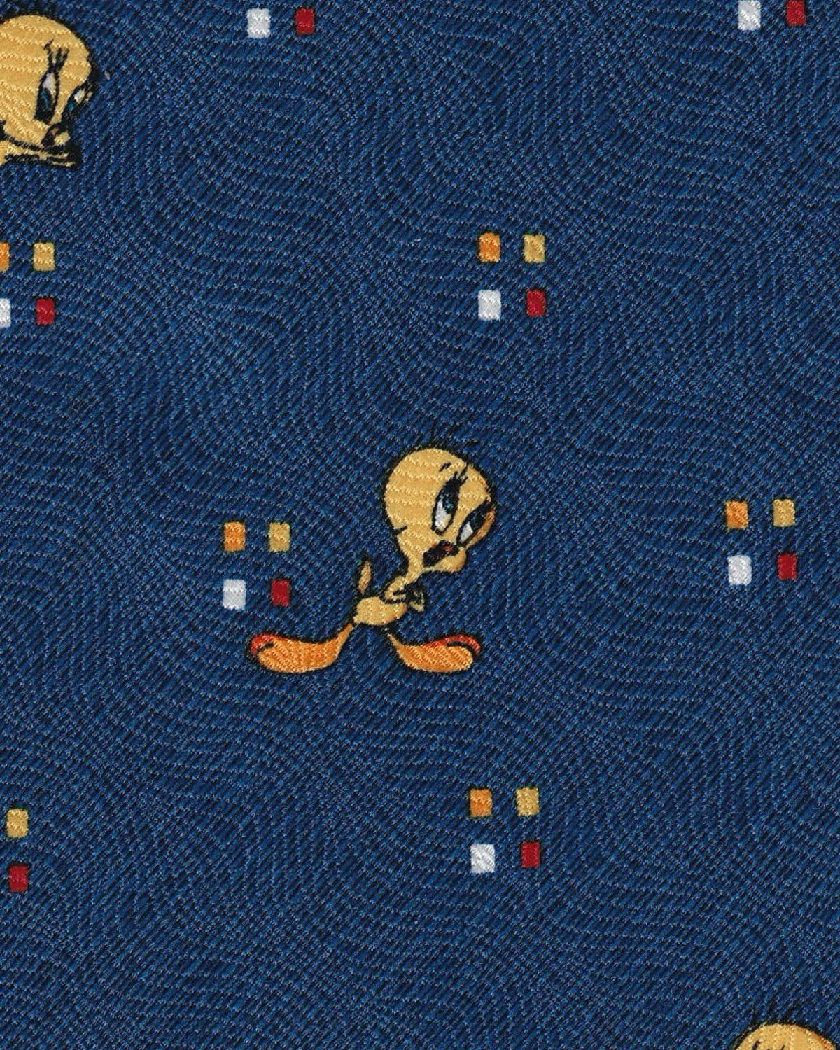 Tie “Tweety Bird and squares” Looney Tunes