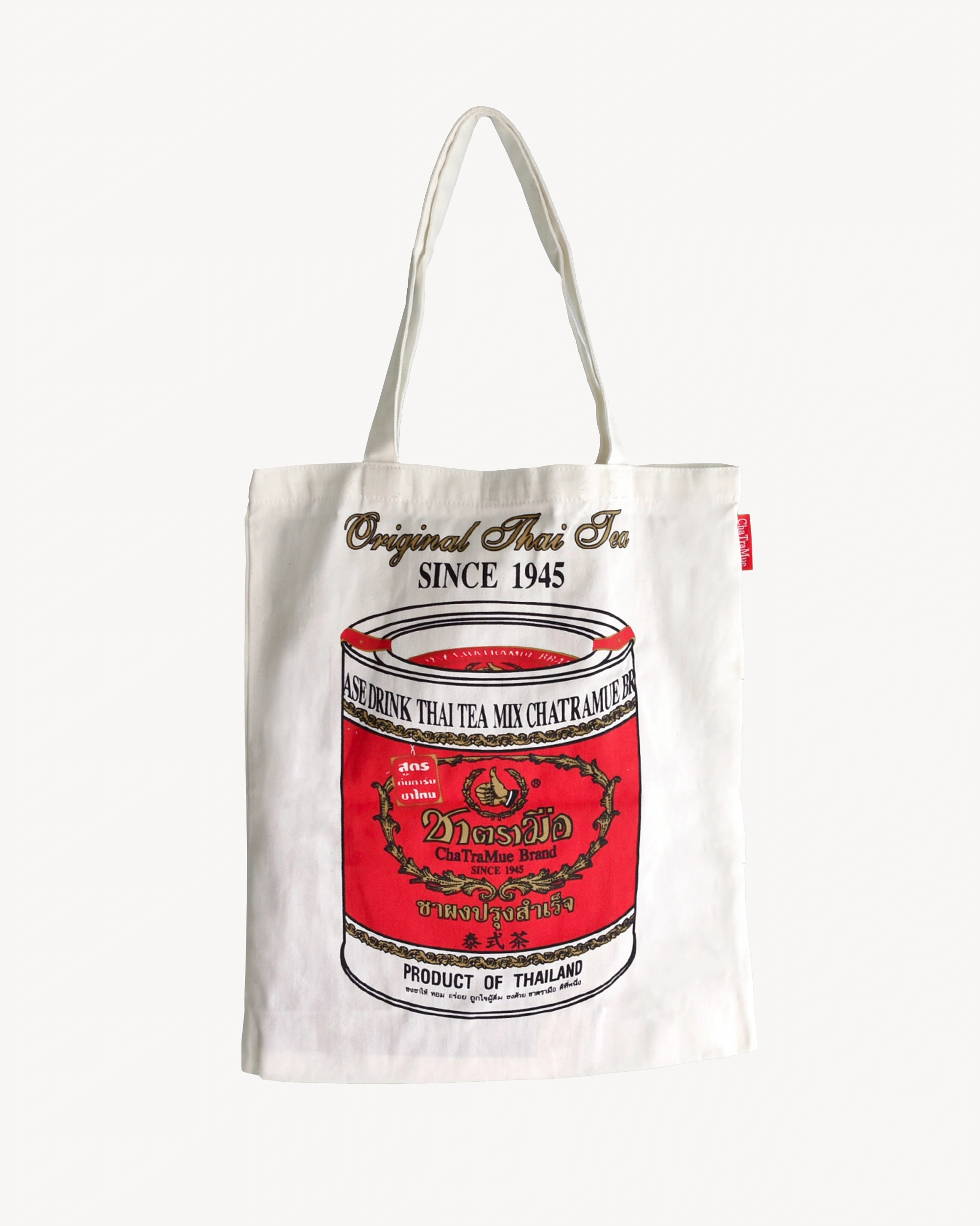 Tote Bag ChaTraMue Brand “Tea Box” red
