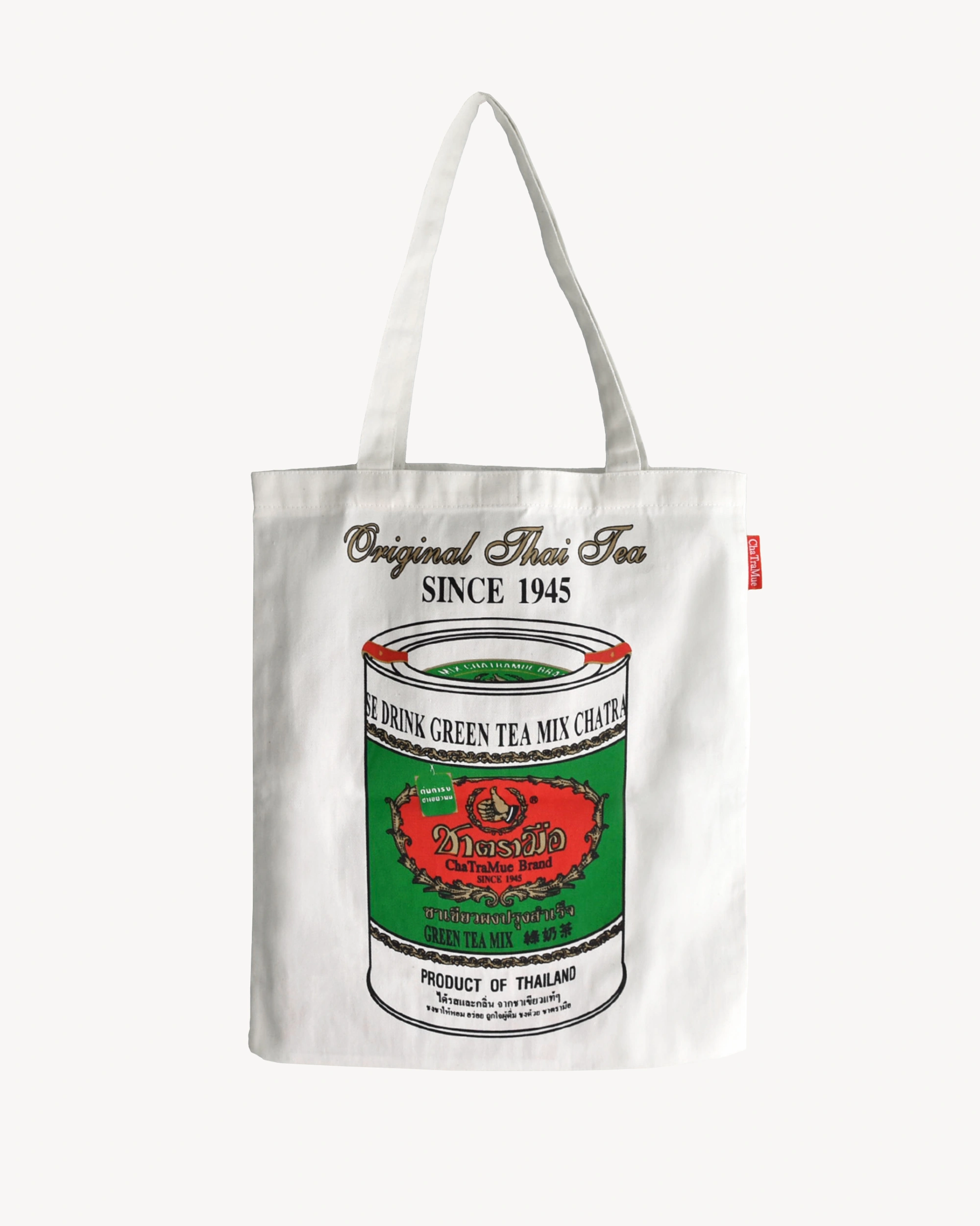 Tote Bag ChaTraMue Brand “Tea Box” green