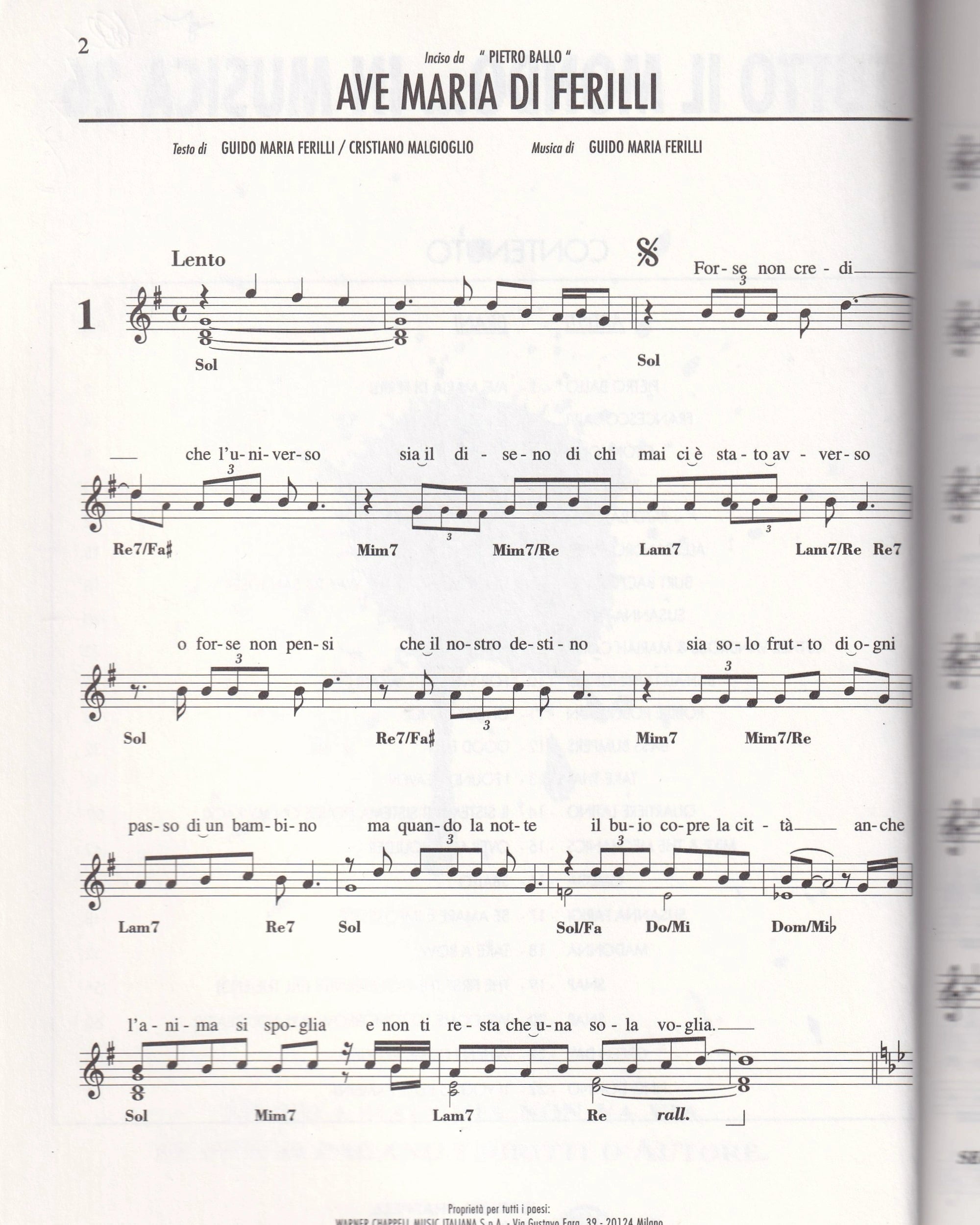 Tutto il Mondo… in Musica n.26 ’95 - Warner Chappell Old Books Warner Chappell Music Italiana S.p.A.